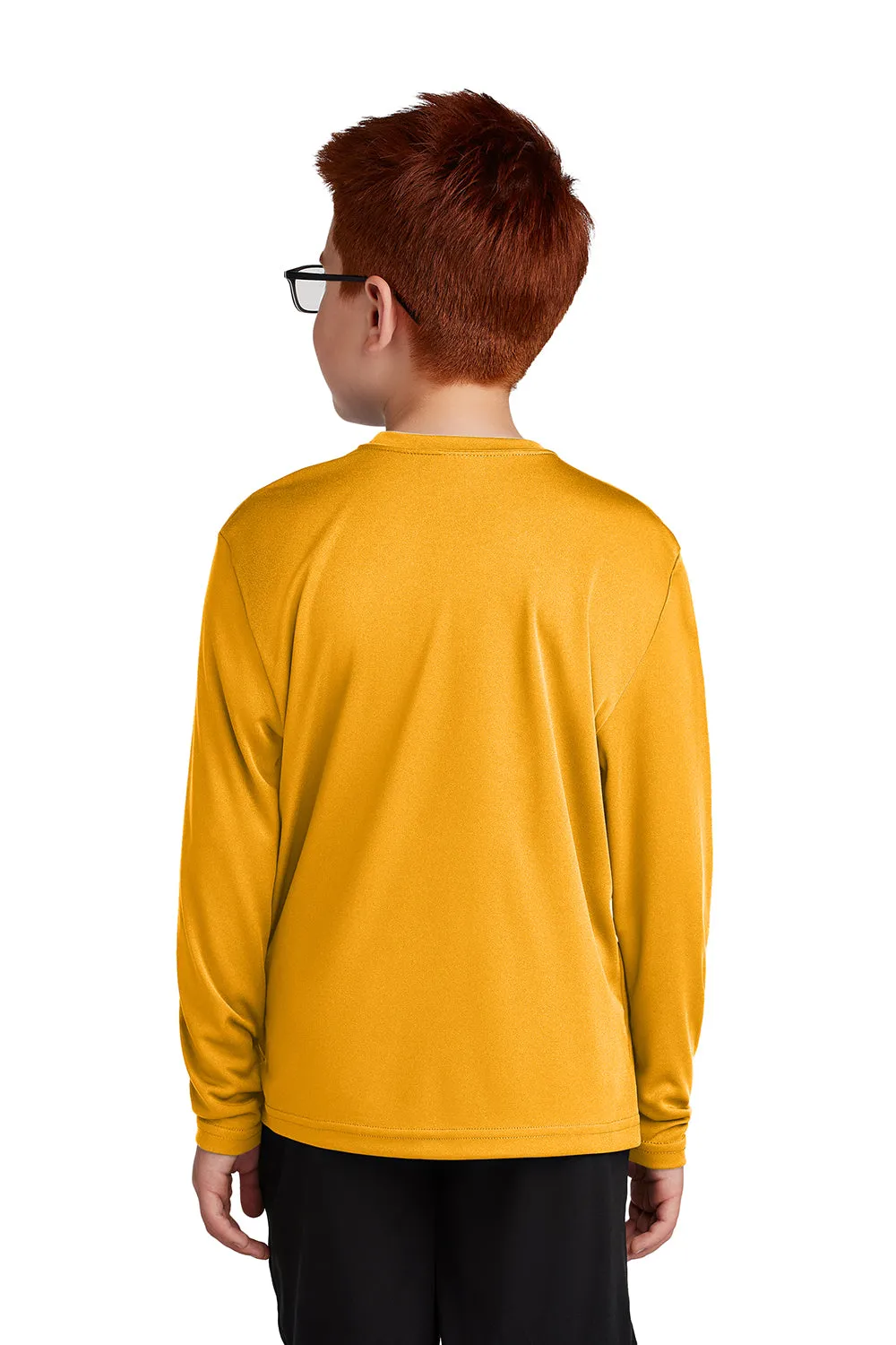 Sport-Tek Jugend Competitor Feuchtigkeitstransportierendes Langarm-Crewneck T-Shirt - Gold