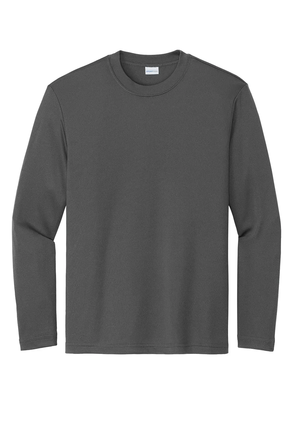 Sport-Tek Jugend Competitor Feuchtigkeitstransportierendes Langarm-Crewneck T-Shirt - Eisengrau