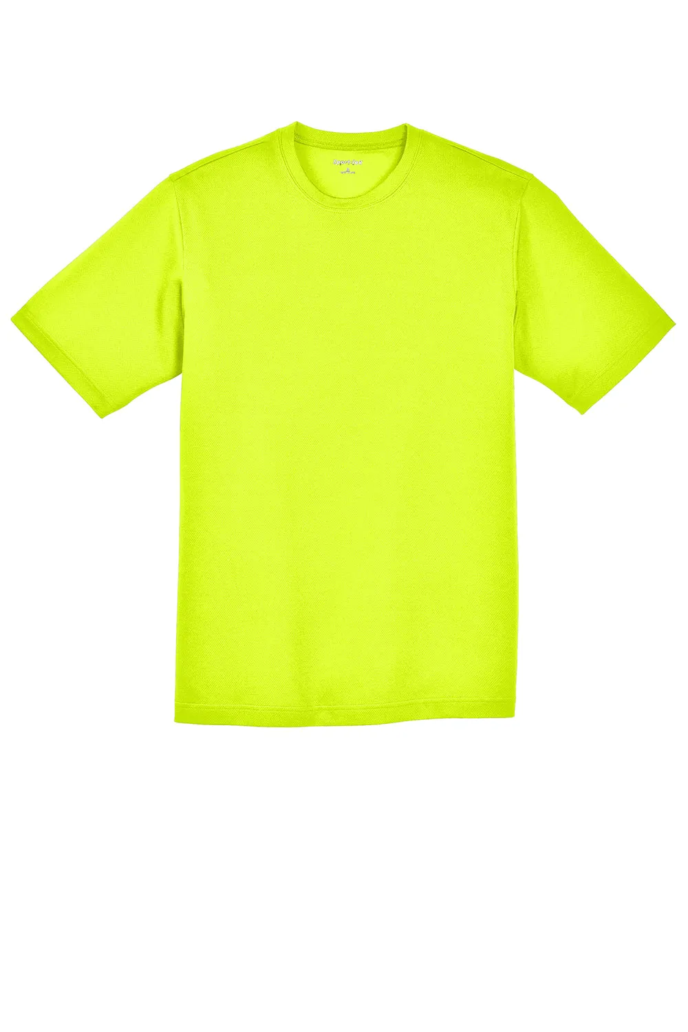 Sport-Tek Youth RacerMesh Feuchtigkeitstransportierendes Kurzarm-Crewneck-T-Shirt - Neon Gelb - Ausverkauf