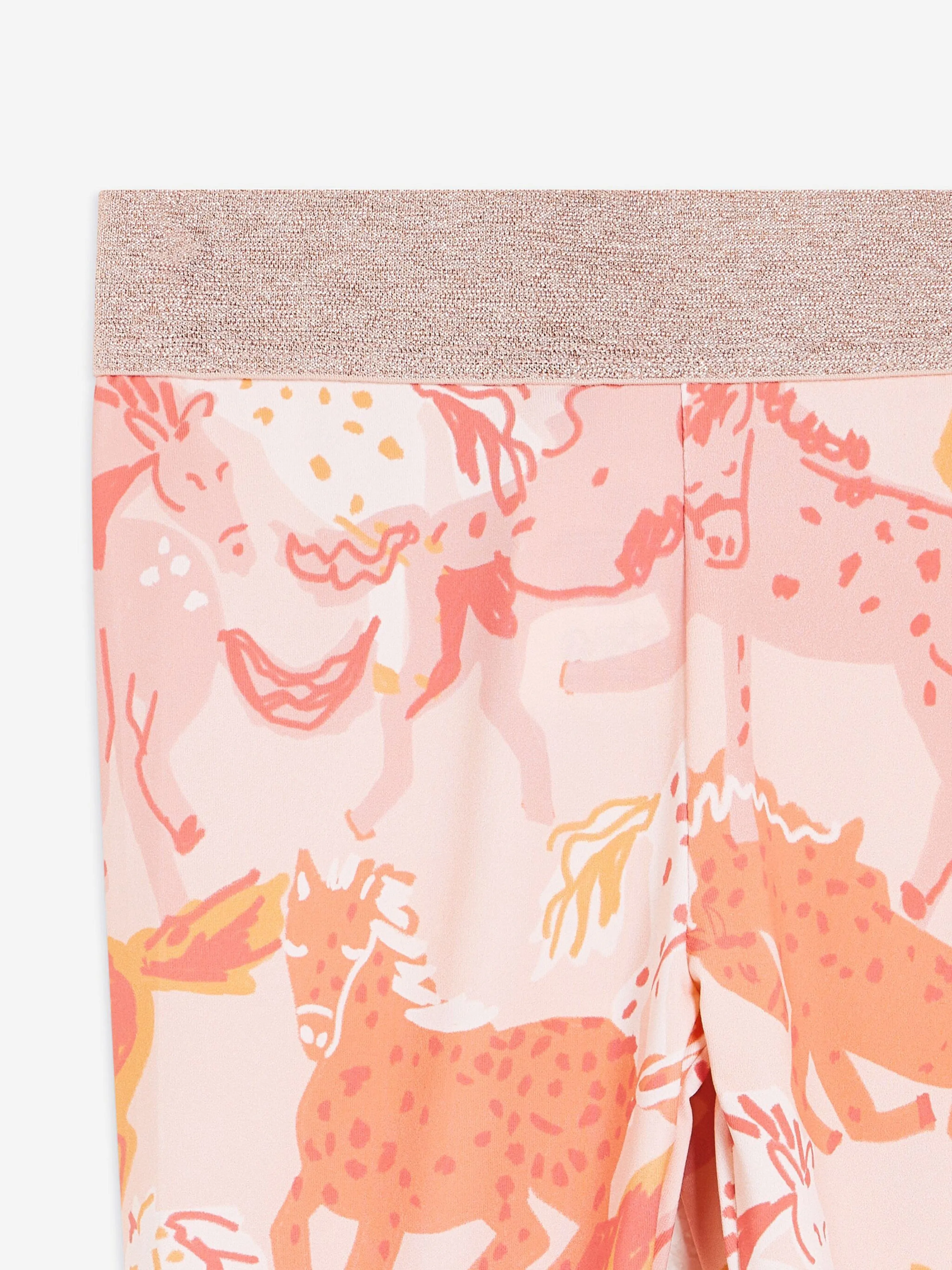 Stella McCartney Mädchen Pferde-Leggings in Rosa
