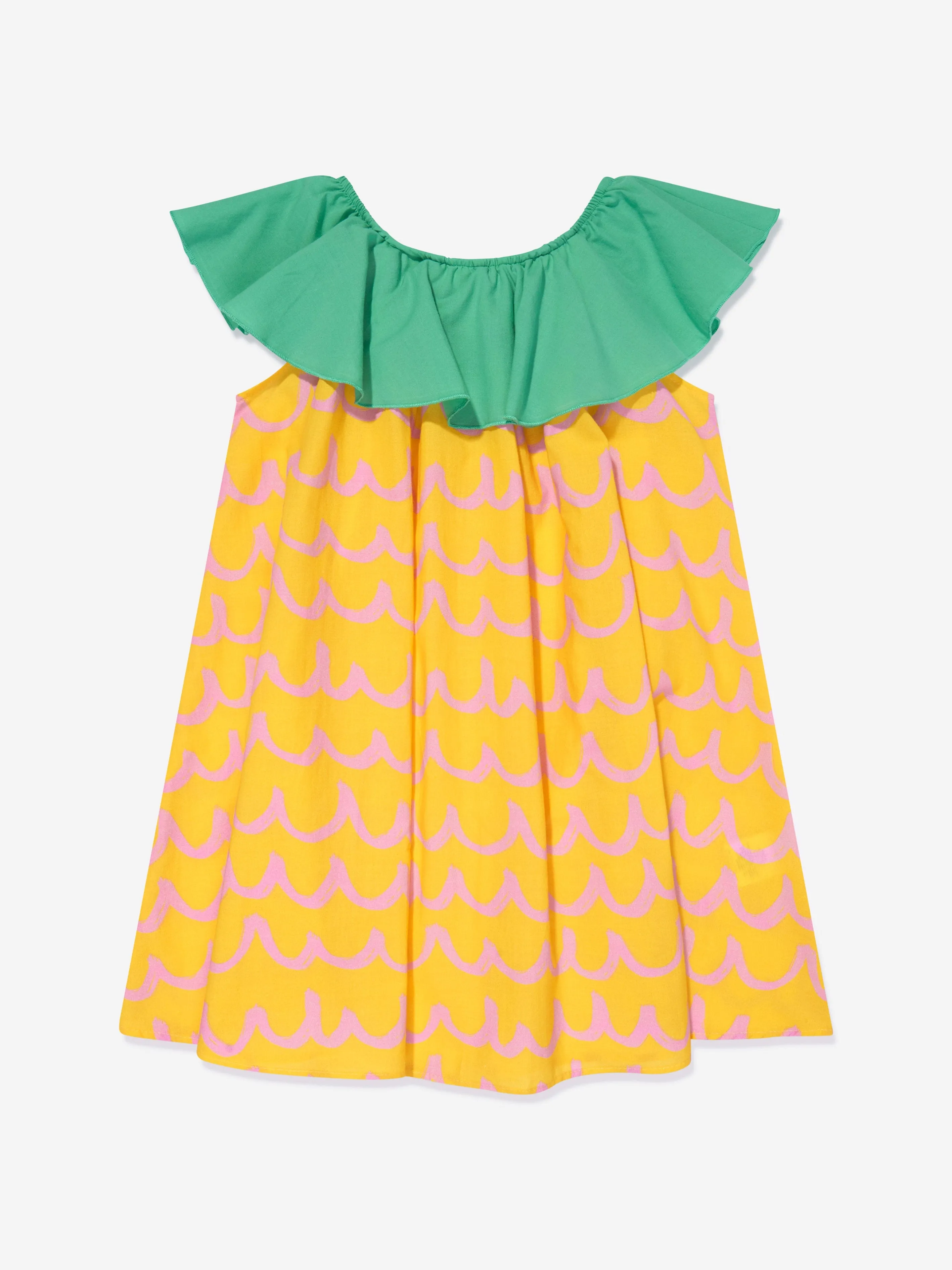 Stella McCartney Mädchen Ananas-Kleid in Gelb