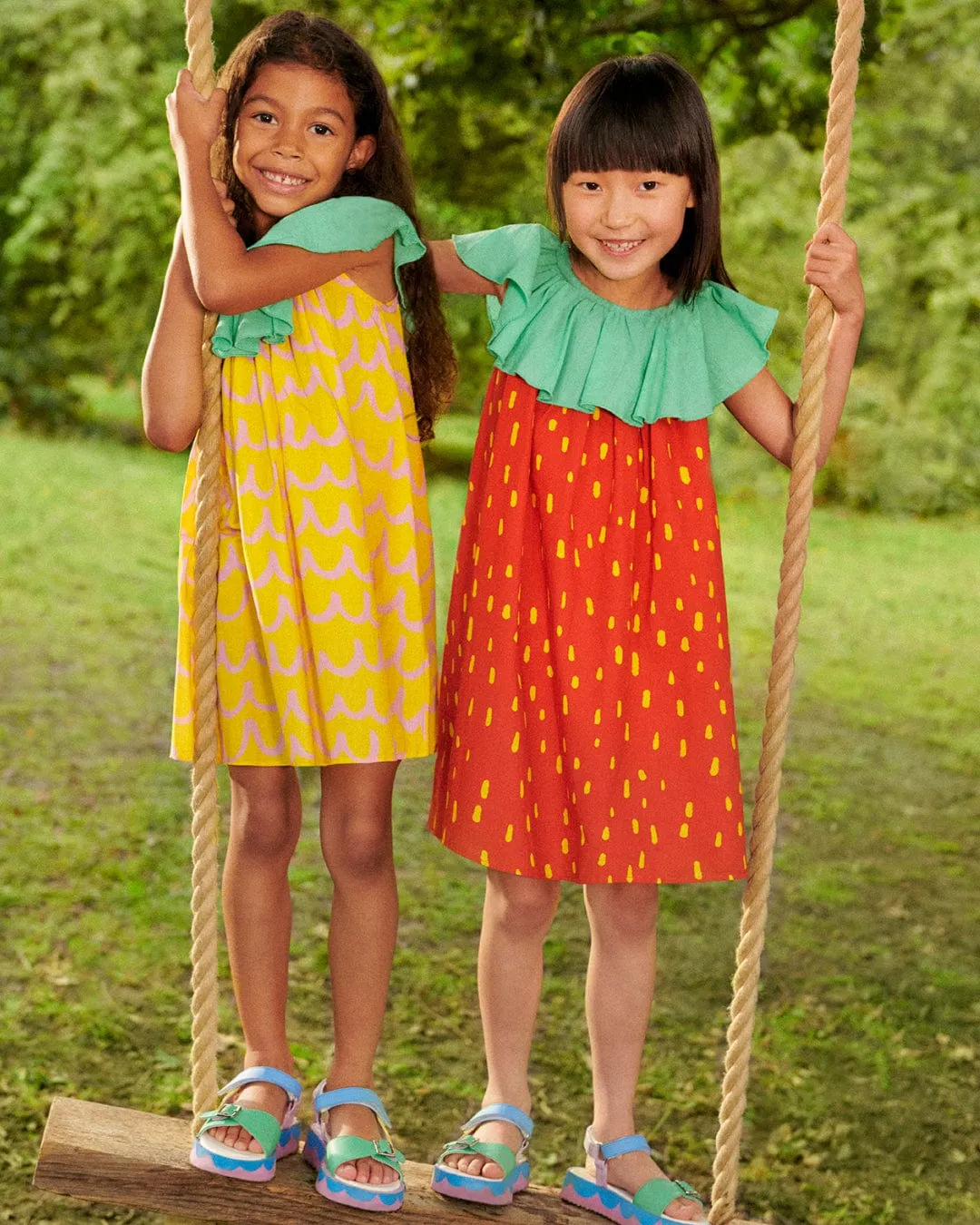 Stella McCartney Mädchen Ananas-Kleid in Gelb