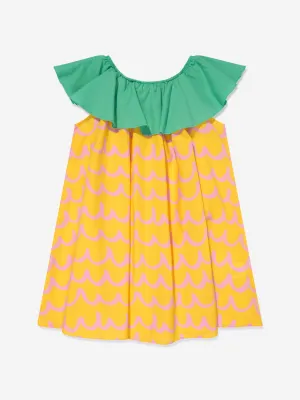 Stella McCartney Mädchen Ananas-Kleid in Gelb