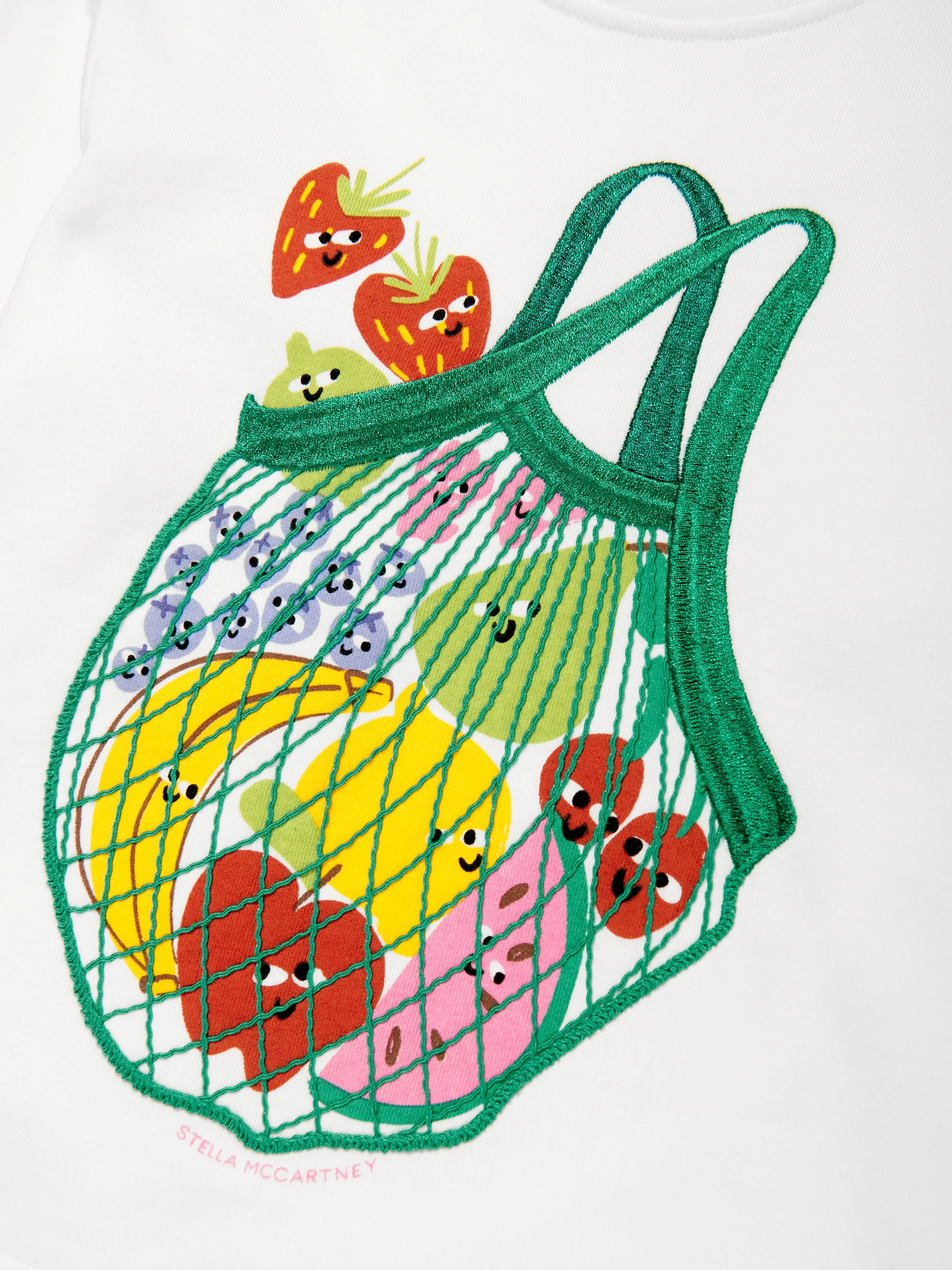 Stella McCartney Mädchen Einkaufstasche Sweatshirt in Weiß