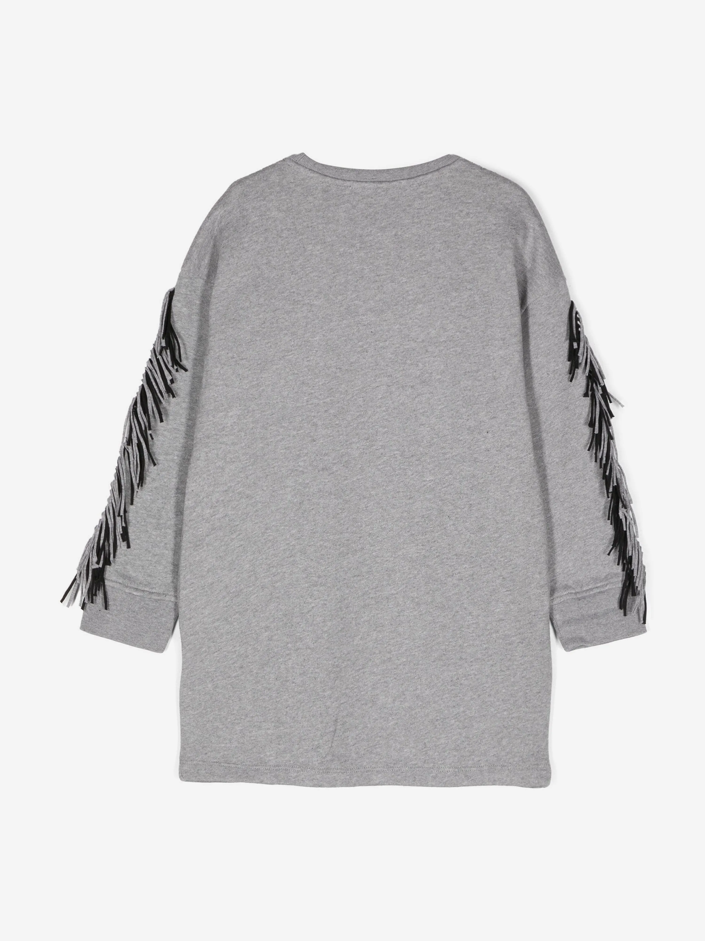 Stella McCartney Mädchen Quasten Stern Strickkleid in Grau