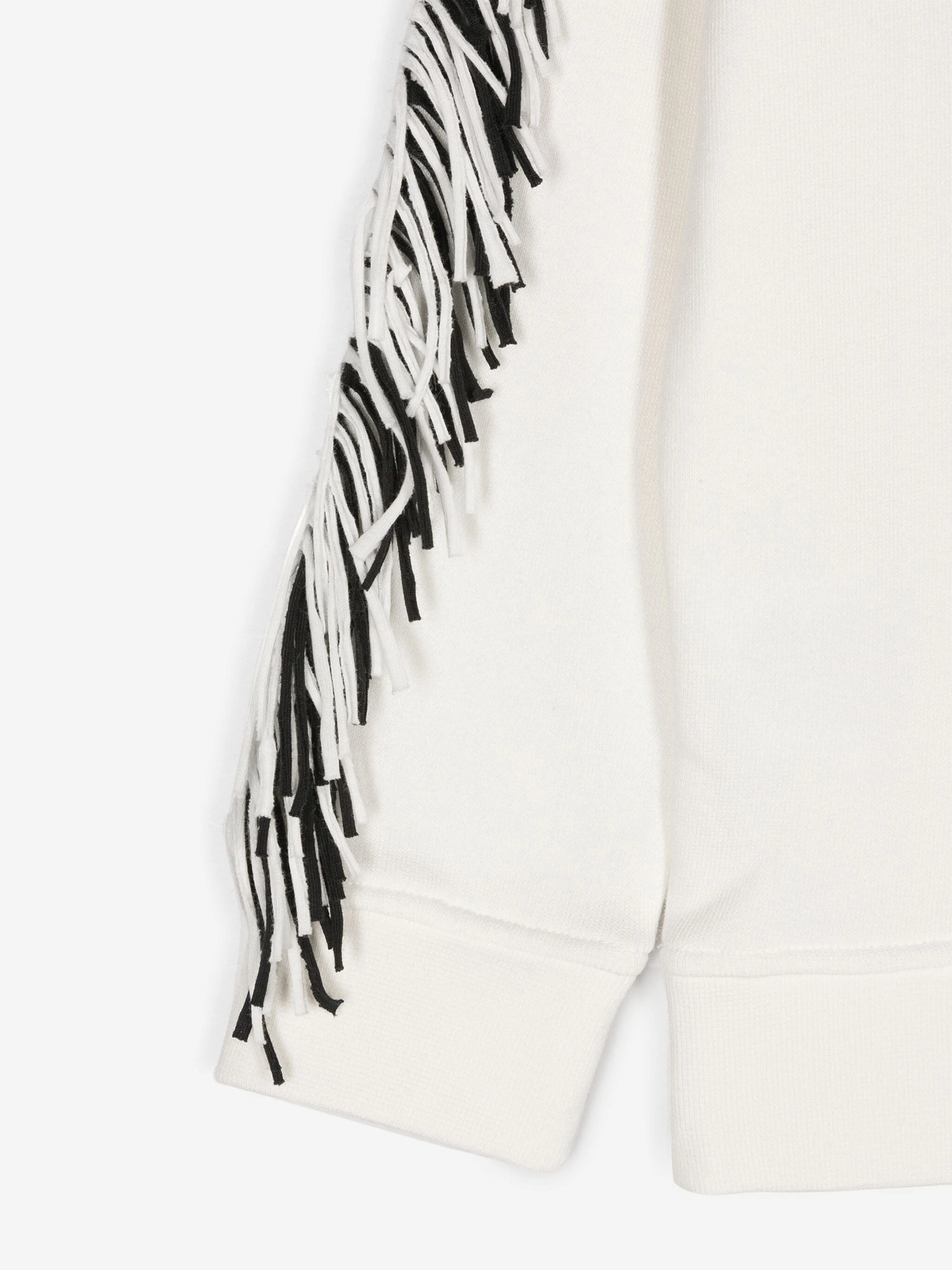 Stella McCartney Mädchen Quasten Stern Sweatshirt in Elfenbein