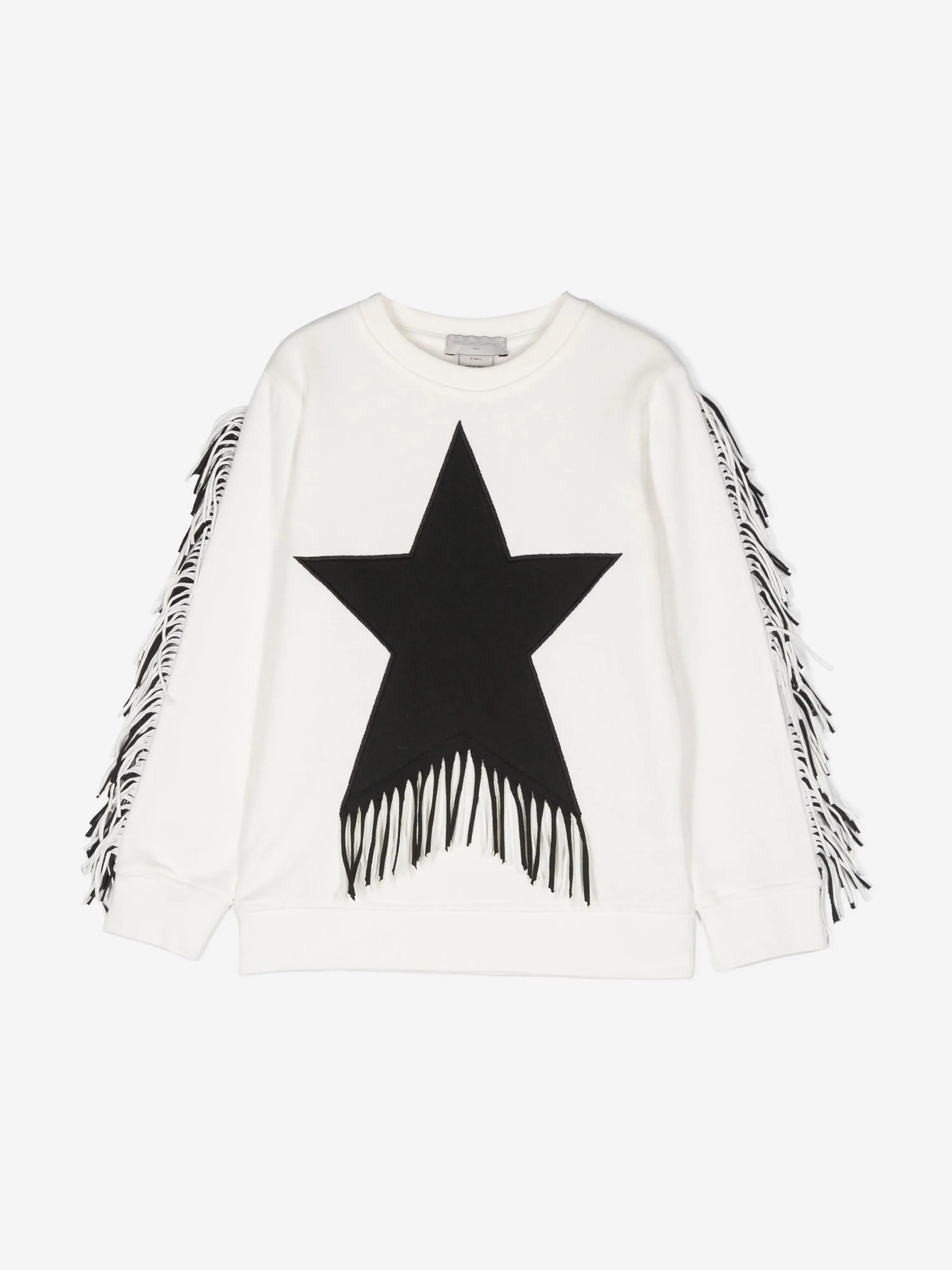 Stella McCartney Mädchen Quasten Stern Sweatshirt in Elfenbein