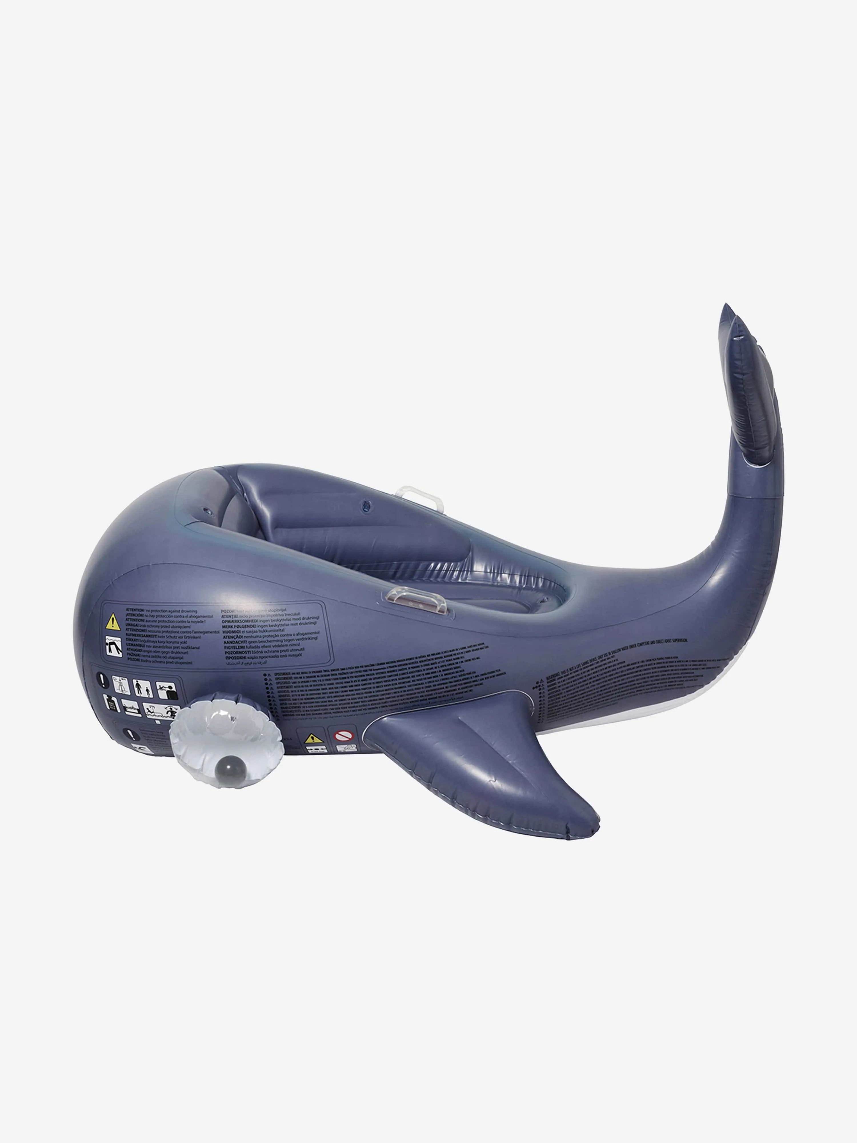 Sunnylife Kids Moby Dick Luxe Schwimmreifen in Blau (142cm)