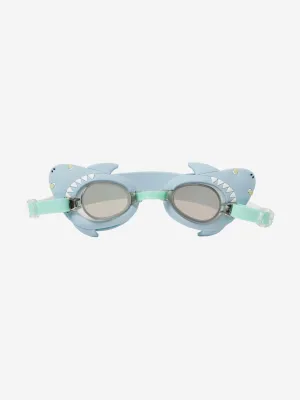 Sunnylife Kids Salty der Hai Mini-Schwimmbrille in Blau (22cm)