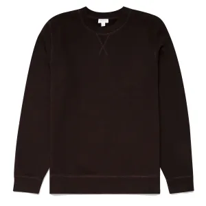 Sunspel Loopback Sweatshirt Kaffee