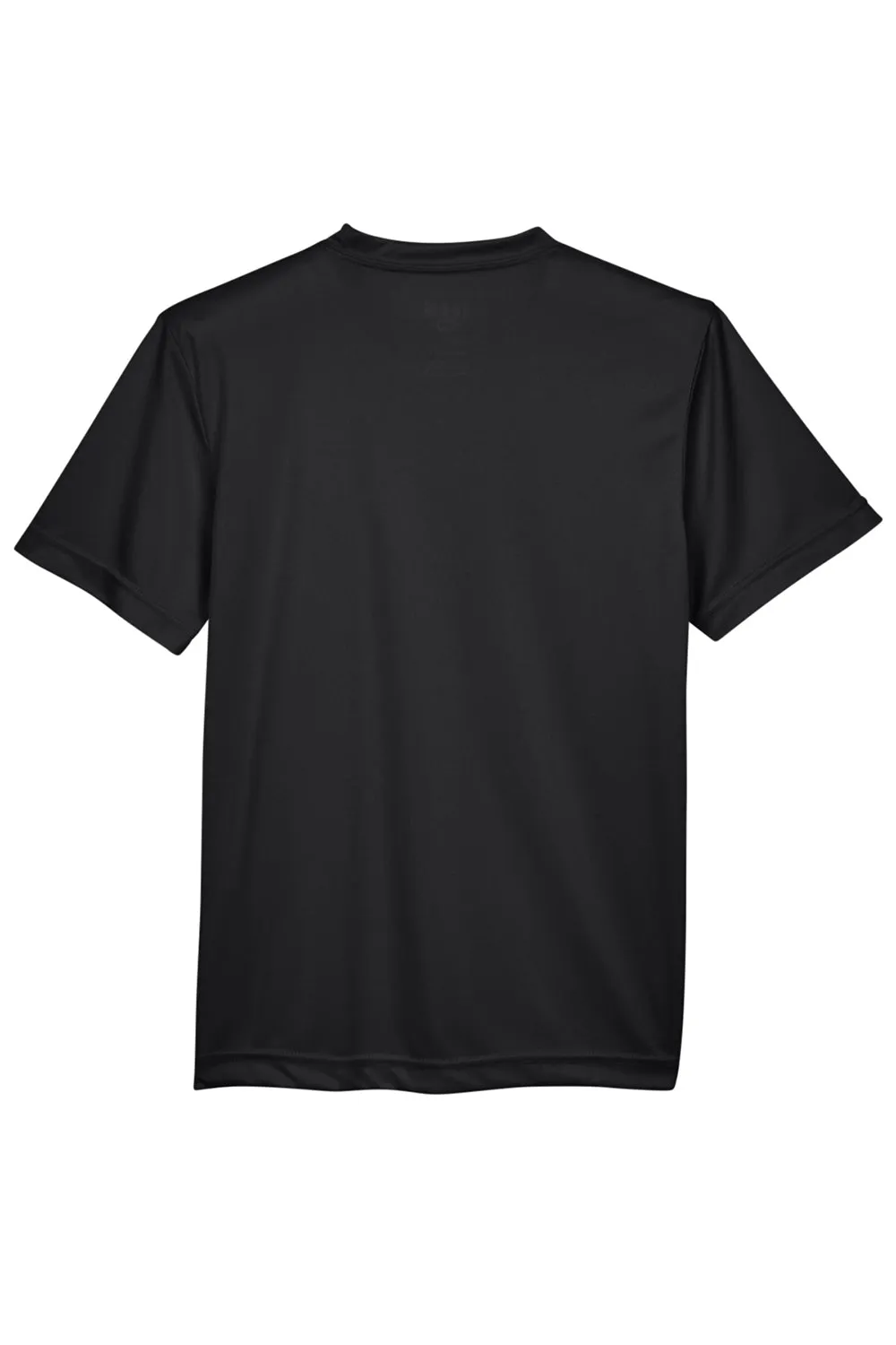 Team 365 Youth Zone Performance Feuchtigkeitstransportierendes Kurzarm-Crewneck-T-Shirt - Schwarz