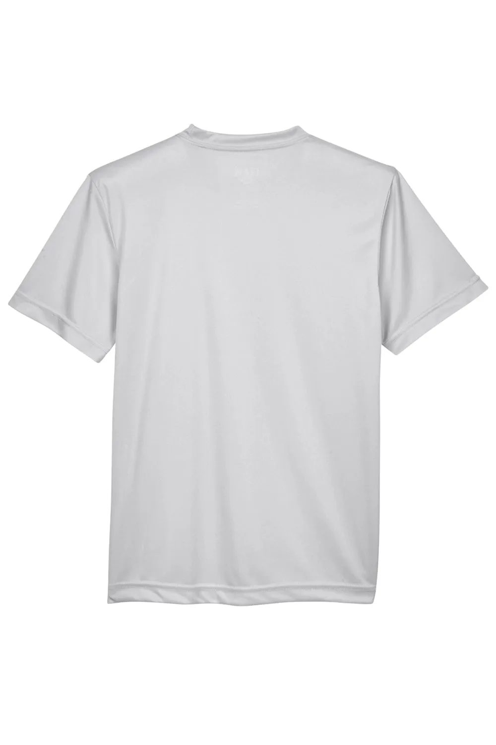 Team 365 Youth Zone Performance Feuchtigkeitstransportierendes Kurzarm-Crewneck-T-Shirt - Silbergrau