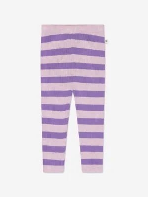 Die Bonnie Mob Baby Girls Kaschmir-Strickleggings in Lila