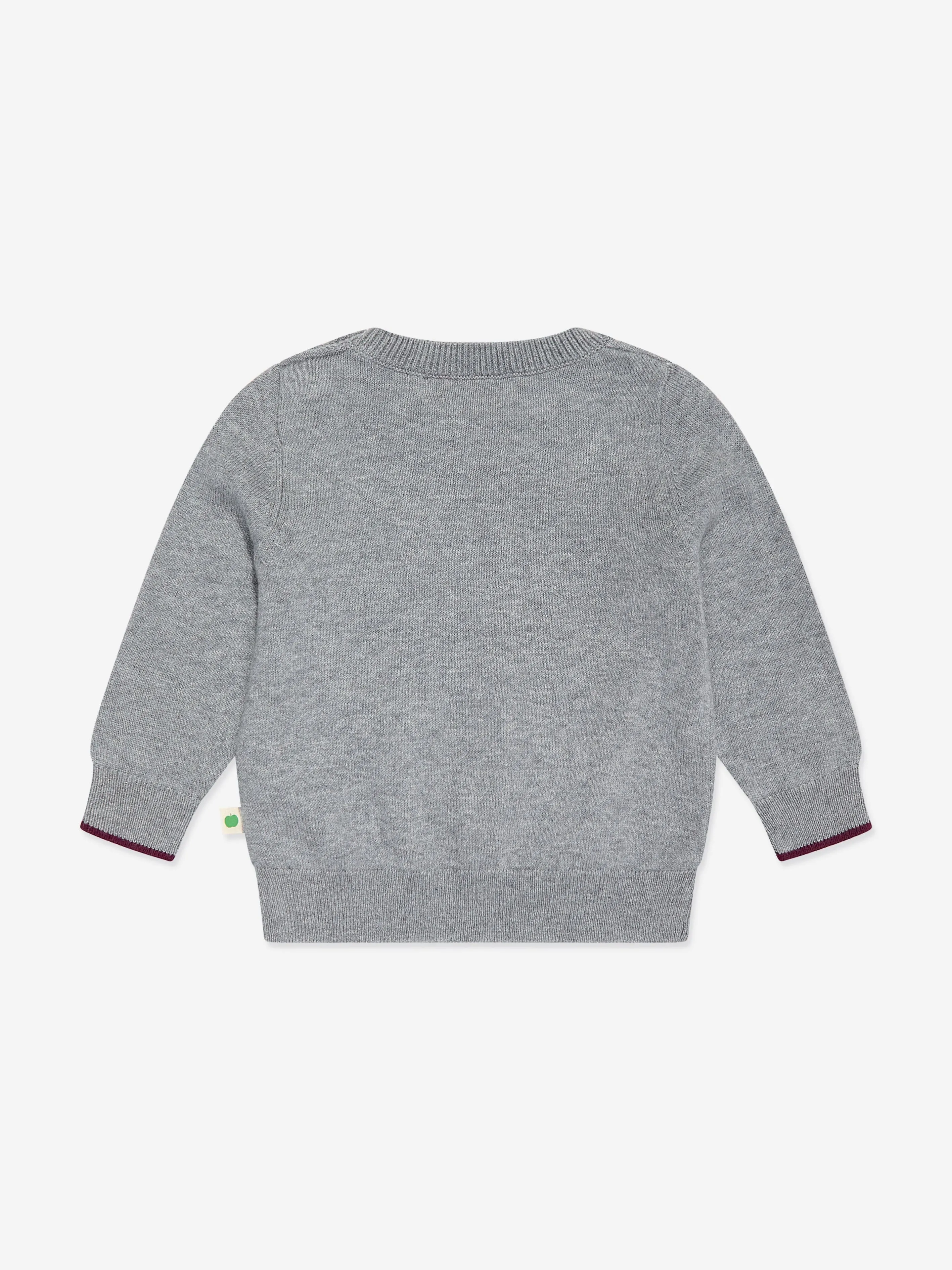 Der Bonnie Mob Baby Sparrow Pilz-Strickpullover in Grau