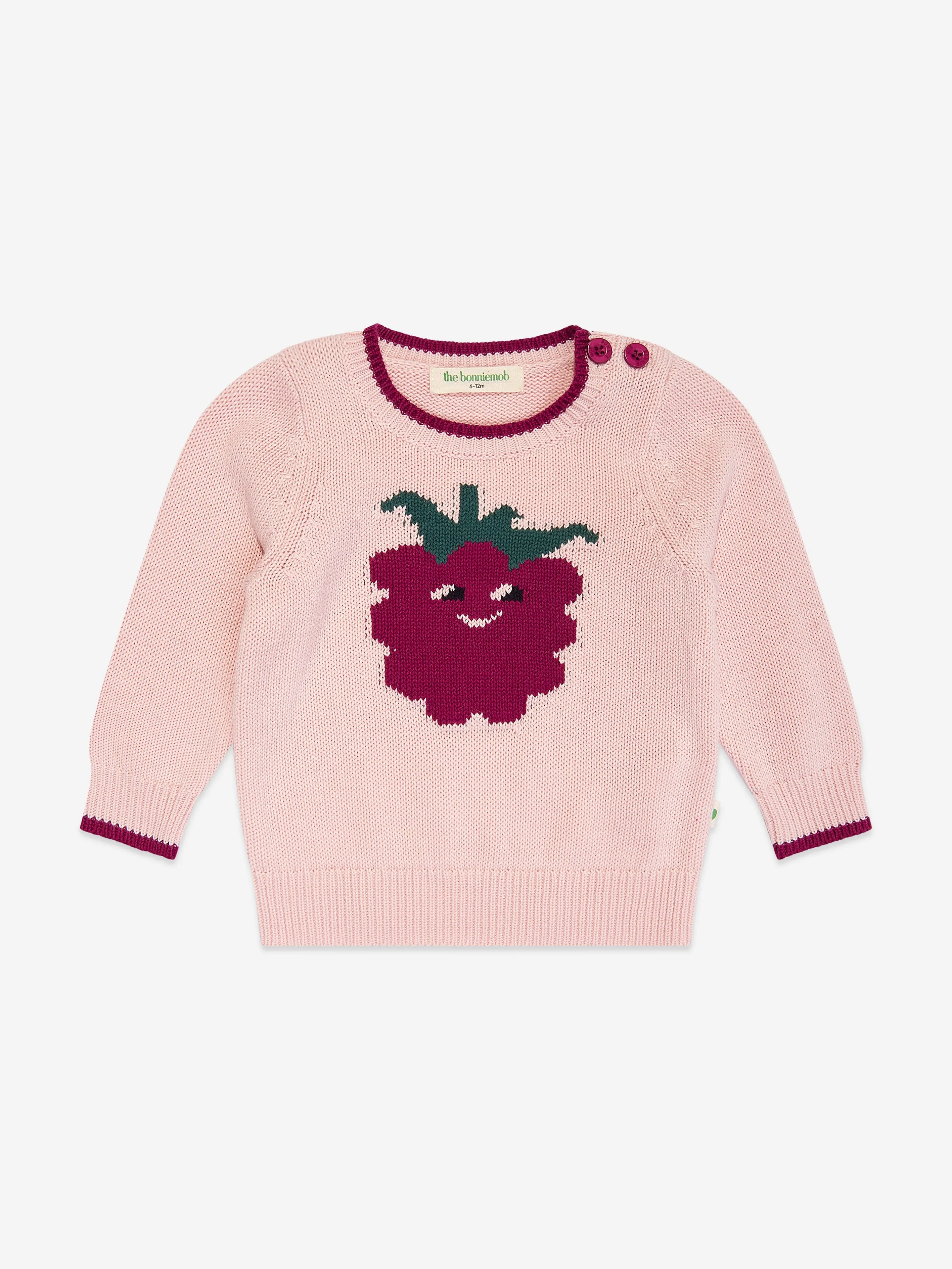 Der Bonnie Mob Girls Blackberry Strickpullover in Rosa
