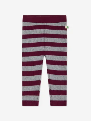 Die Bonnie Mob Girls Perry Rippstrick-Leggings in Grau