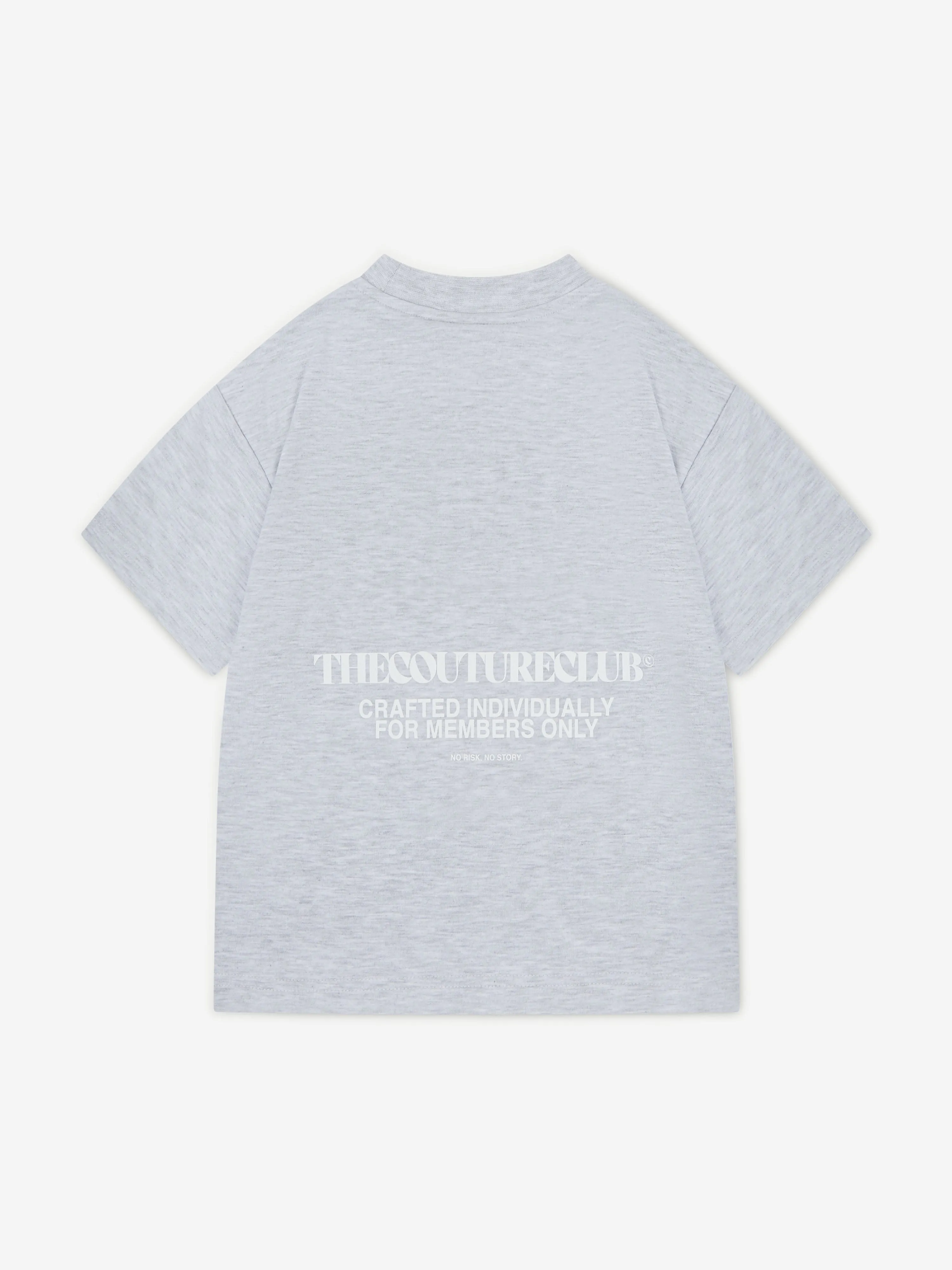 The Couture Club Kids Heavyweight Copyright T-Shirt in Grau