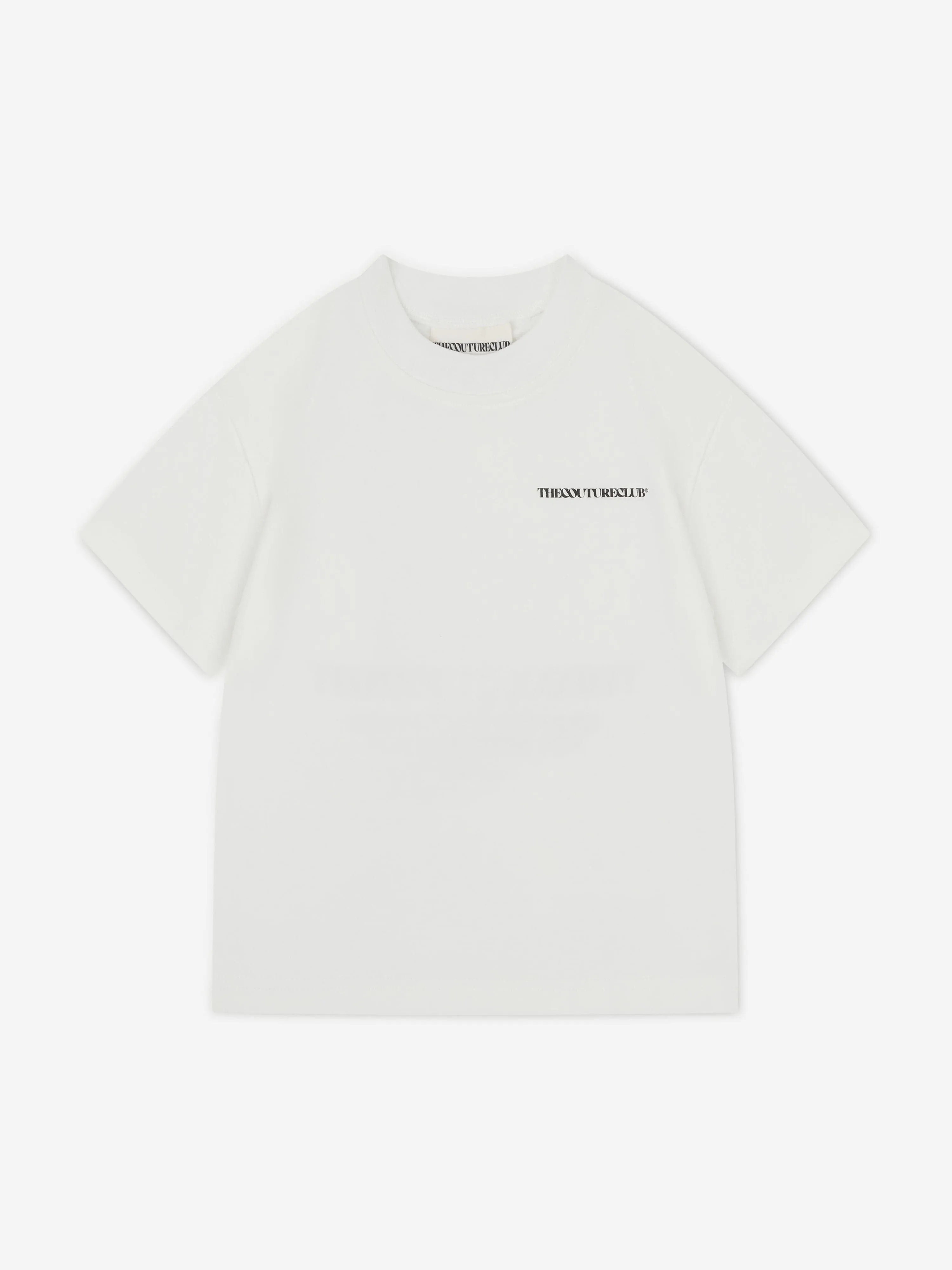 The Couture Club Kids Heavyweight Copyright T-Shirt in Elfenbein