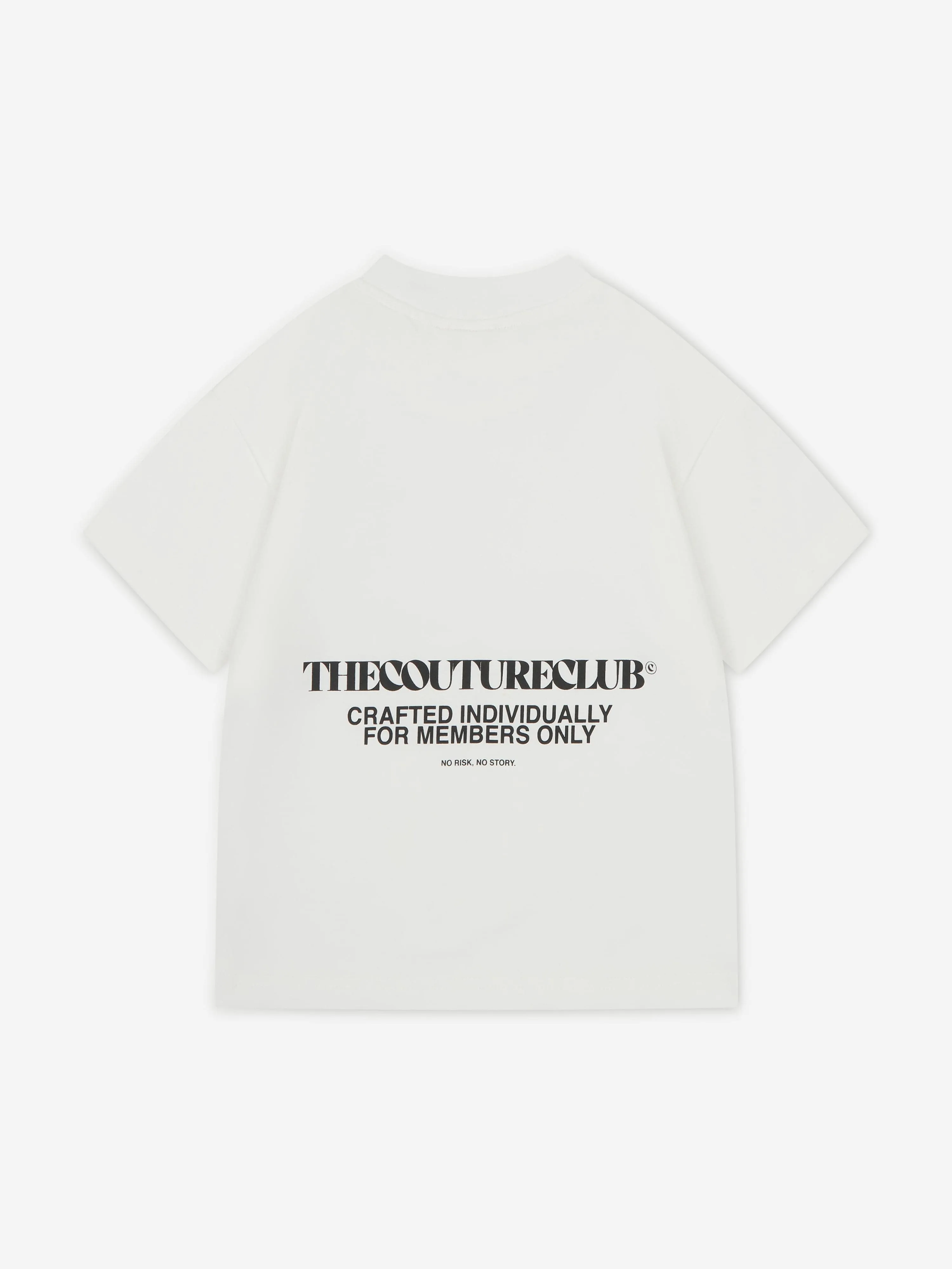 The Couture Club Kids Heavyweight Copyright T-Shirt in Elfenbein