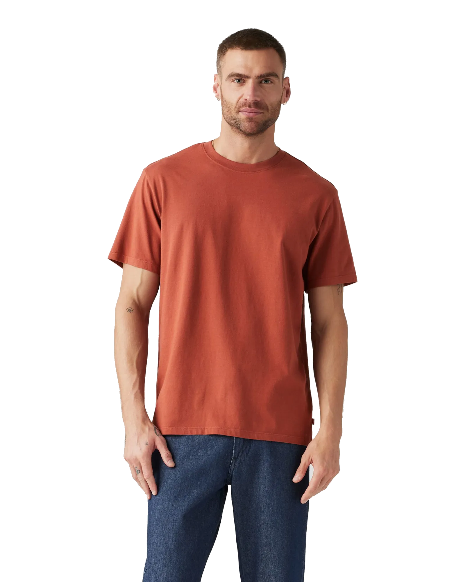 Das Essential T-Shirt in Roter Jersey-Farbe