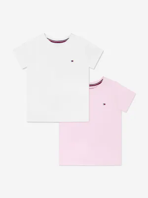 Tommy Hilfiger Mädchen 2er Pack T-Shirt Set in Rosa