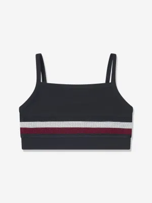 Tommy Hilfiger Mädchen Global Streifen Sport Top in Marine