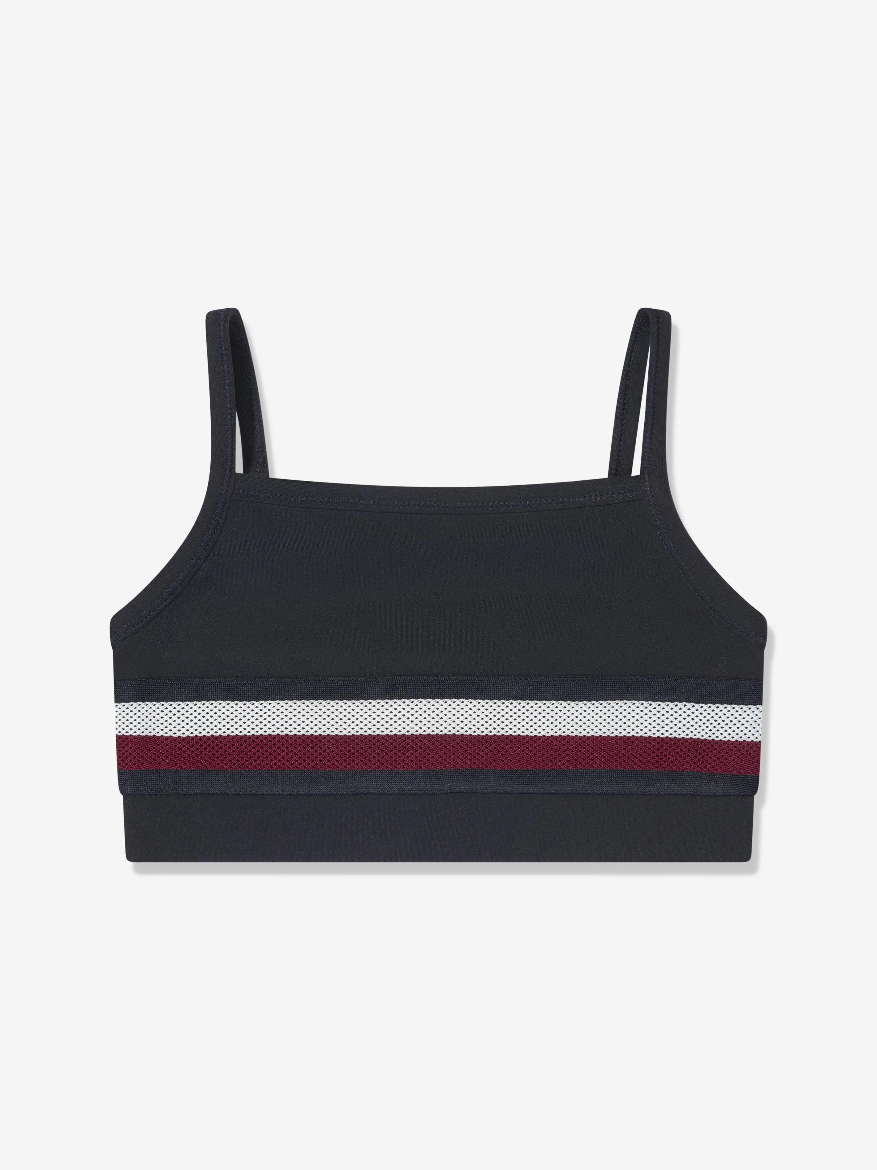 Tommy Hilfiger Mädchen Global Streifen Sport Top in Marine