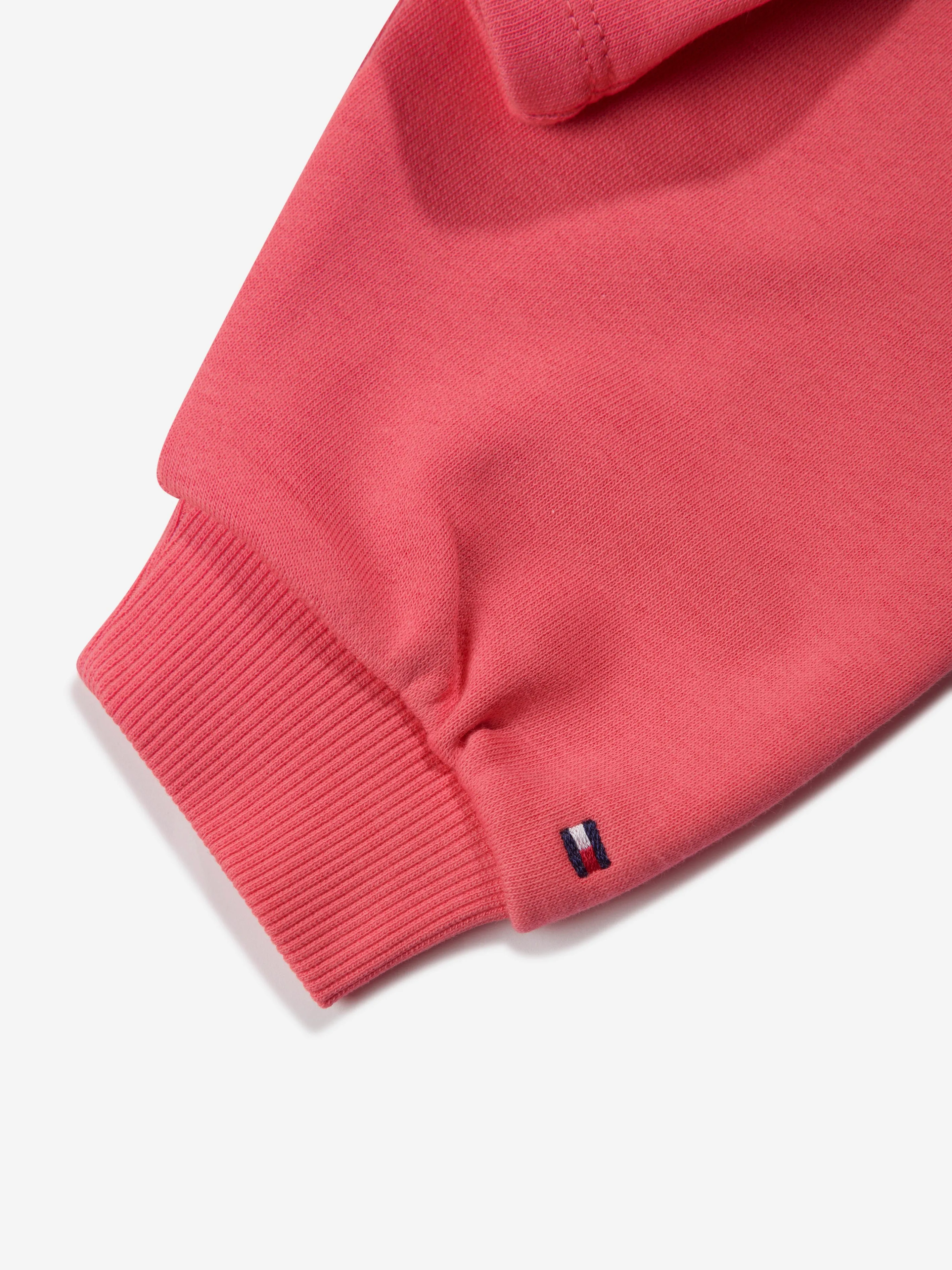 Tommy Hilfiger Mädchen Monotype Kapuzenpullover in Pfirsich