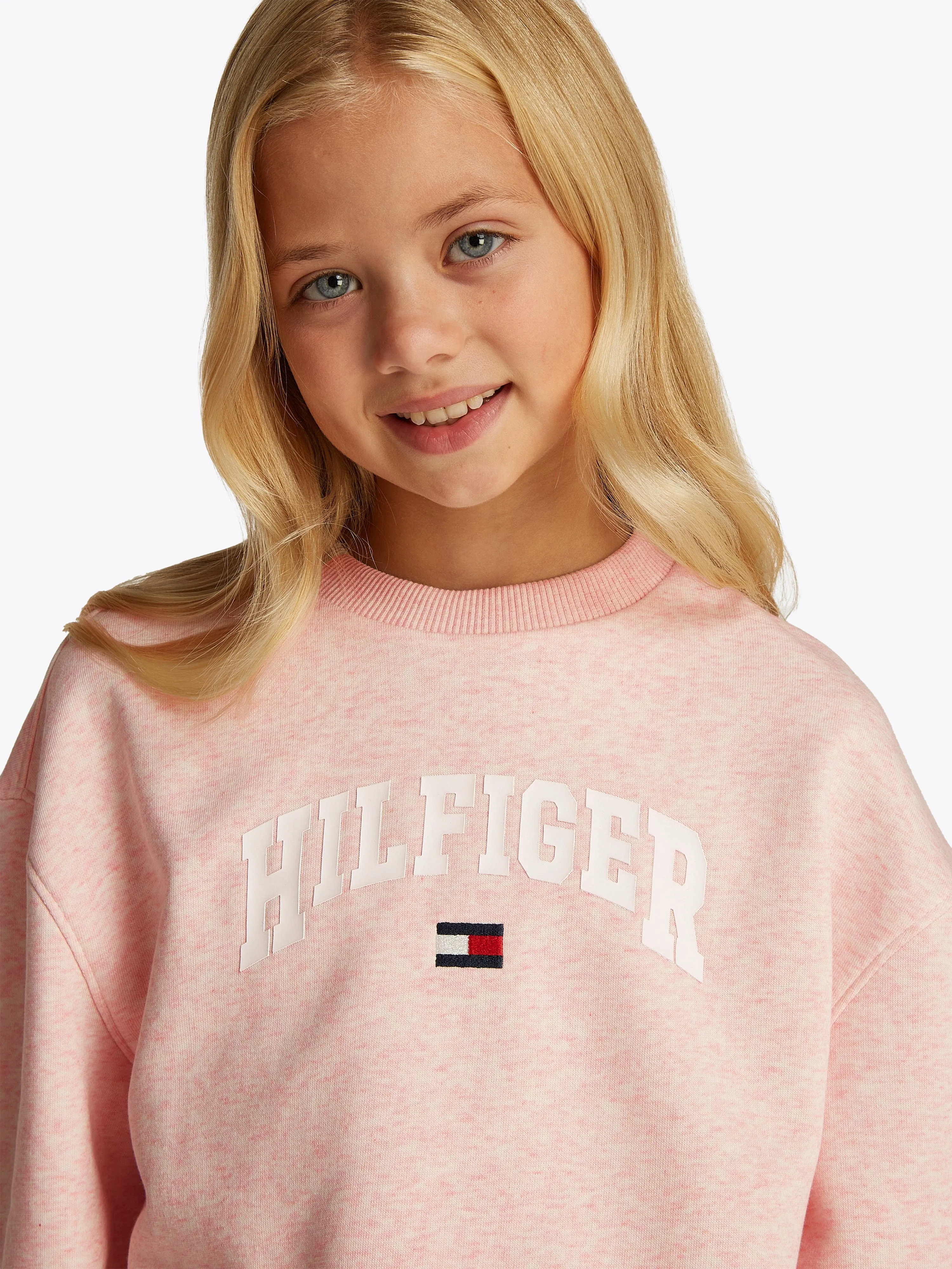 Tommy Hilfiger Mädchen Varsity Sweatshirt in Rosa
