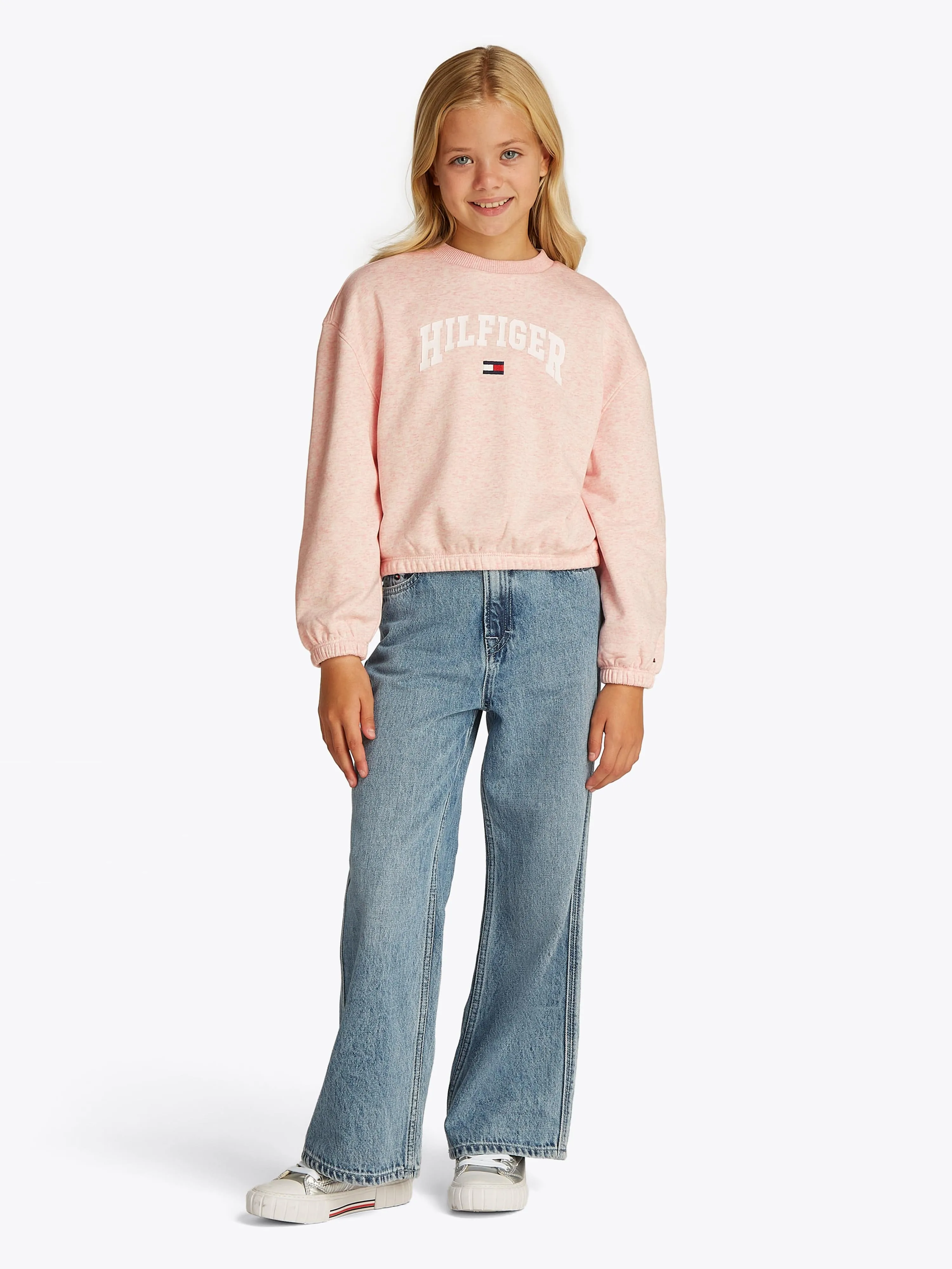 Tommy Hilfiger Mädchen Varsity Sweatshirt in Rosa