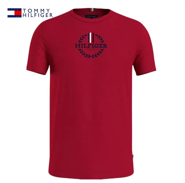 Tommy Hilfiger Global Streifen Rot T-Shirt Rot