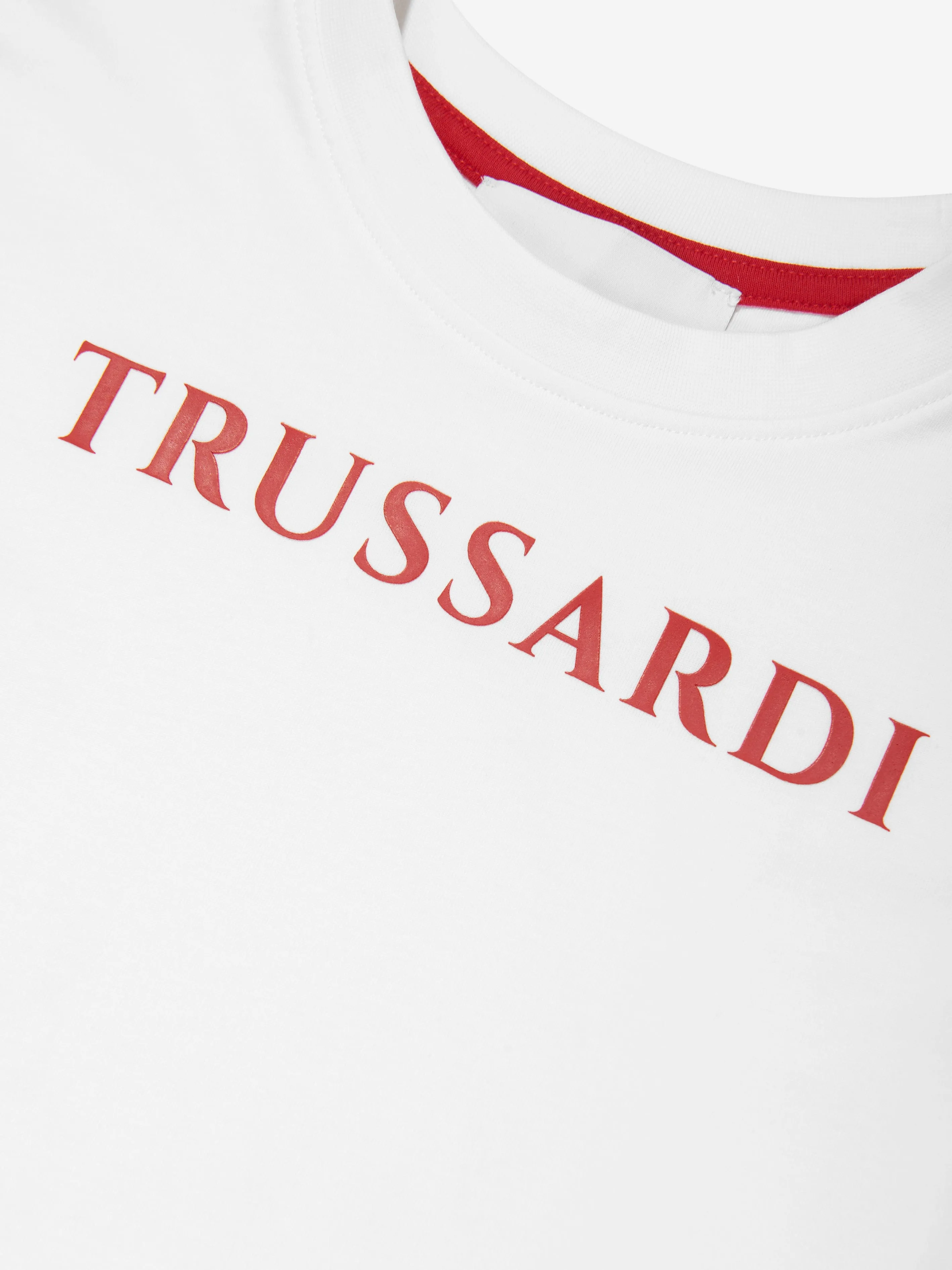 Trussardi Kids Ankis Logo T-Shirt in Weiß