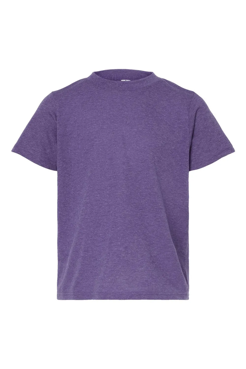 Tultex Jugendliche Poly-Rich Kurzarm Rundhals T-Shirt - Heather Lila