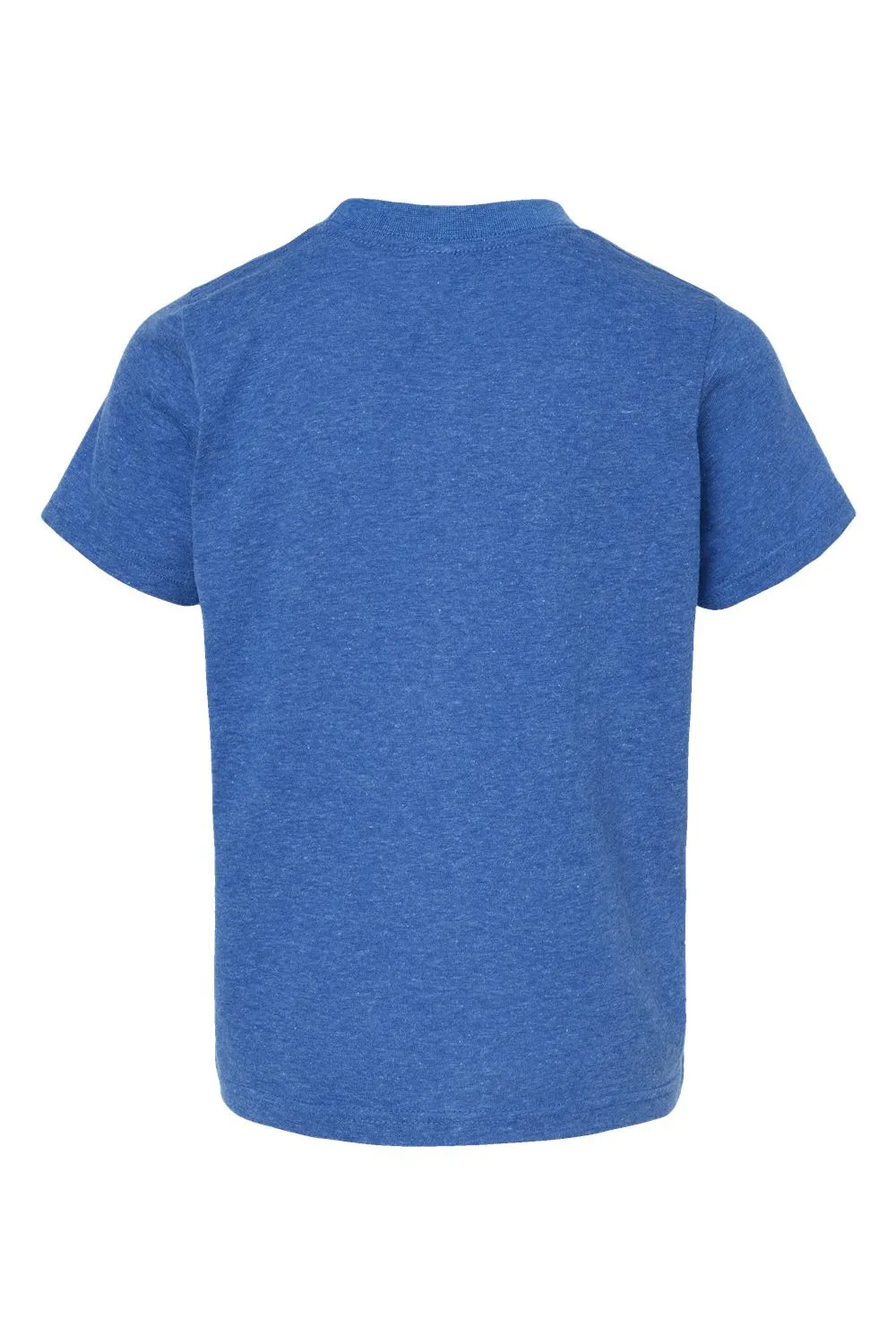 Tultex Jugendliches Poly-Rich Kurzarm-Crewneck T-Shirt - Meliertes Königsblau