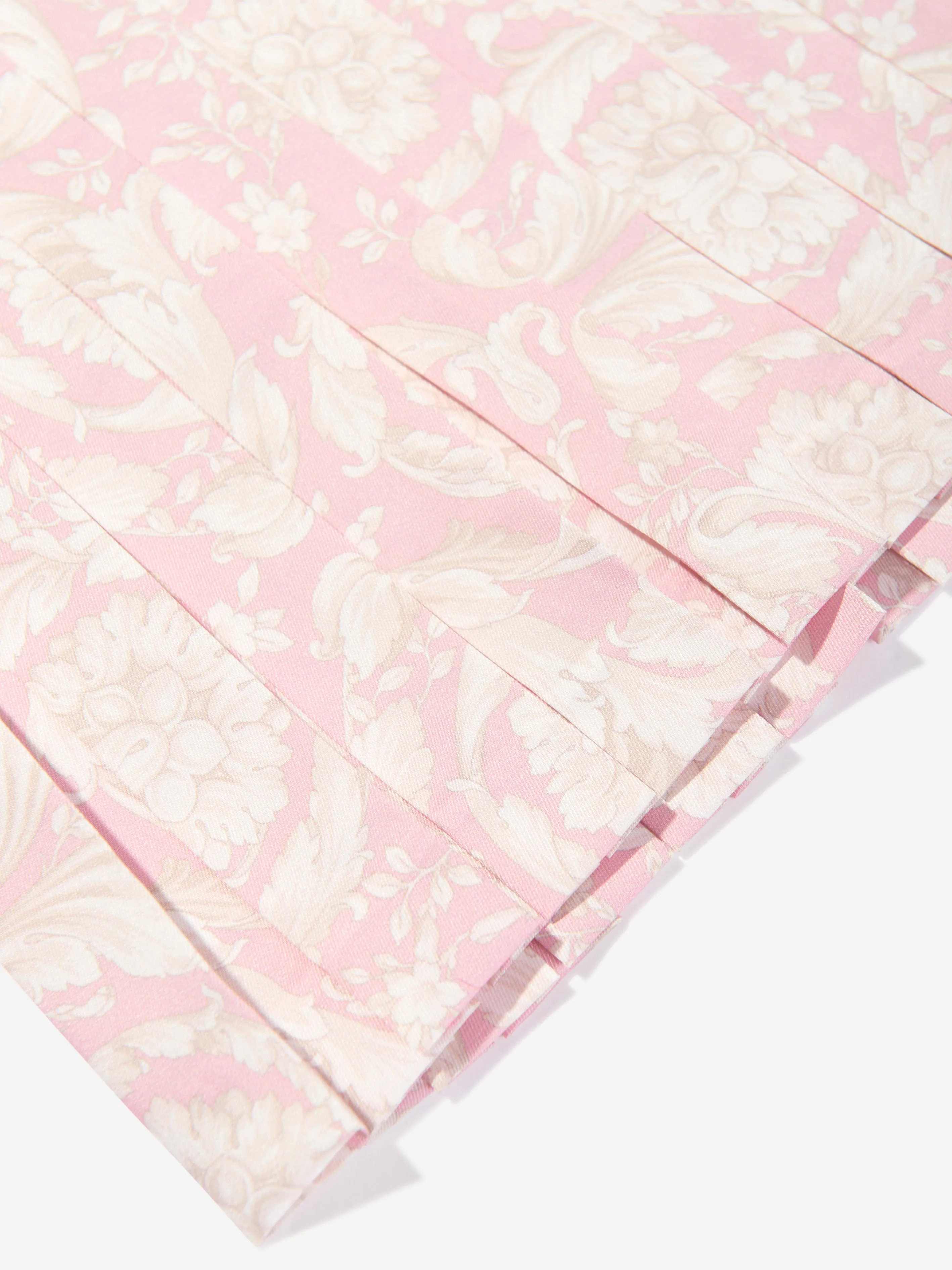 Versace Girls Barocco Plisseerock in Rosa