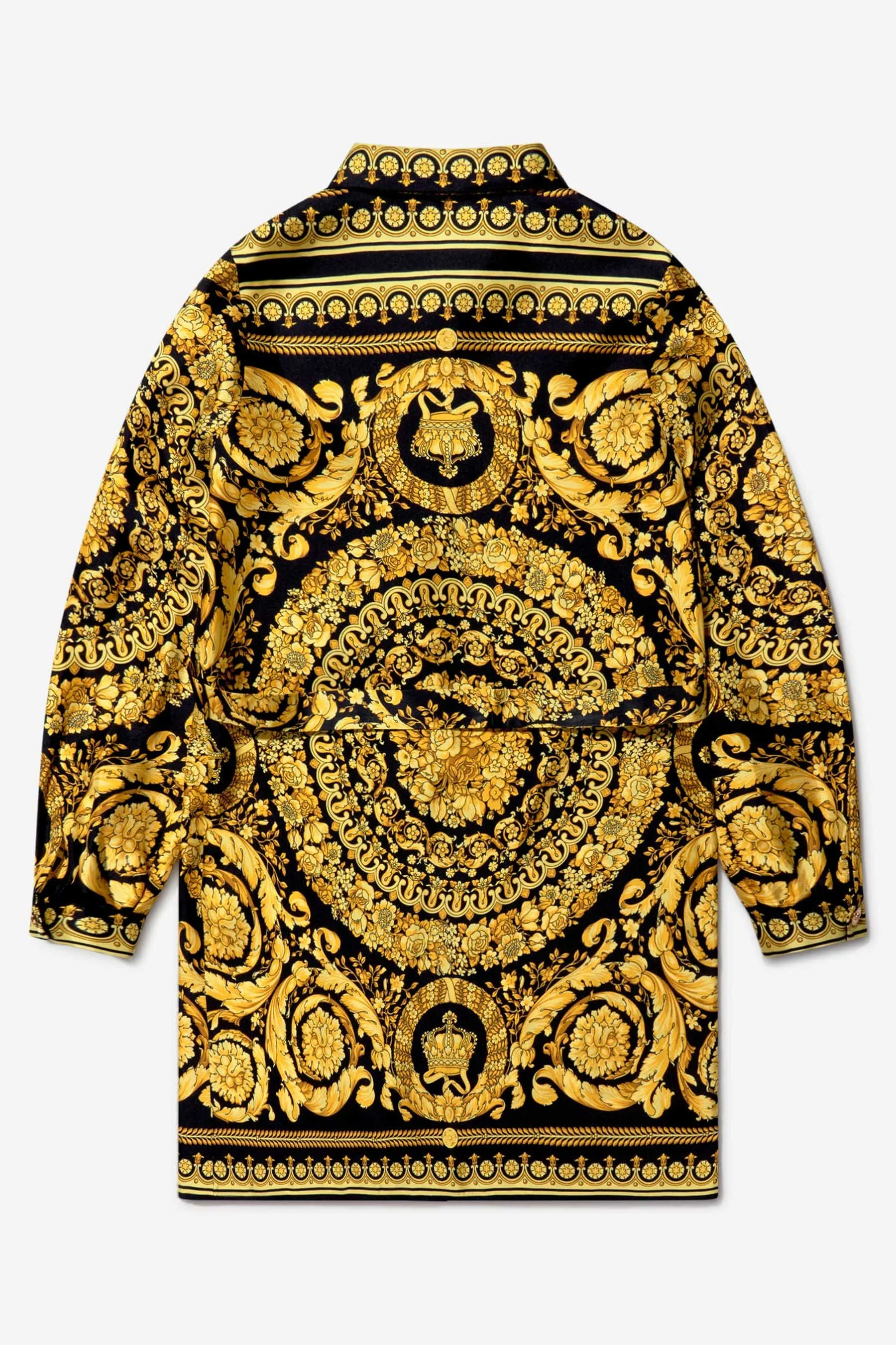 Versace Girls Barock-Print Shirtkleid