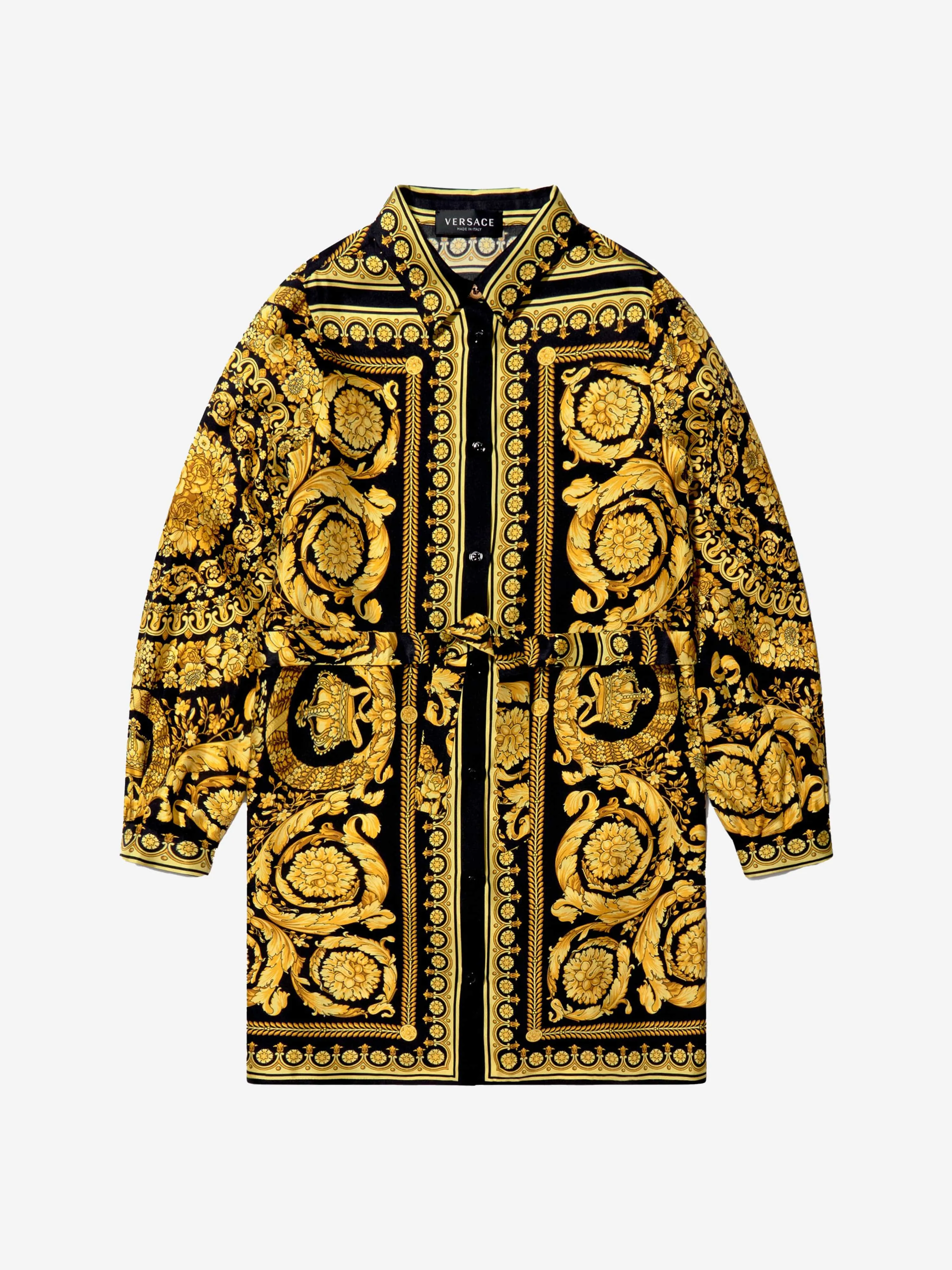 Versace Girls Barock-Print Shirtkleid