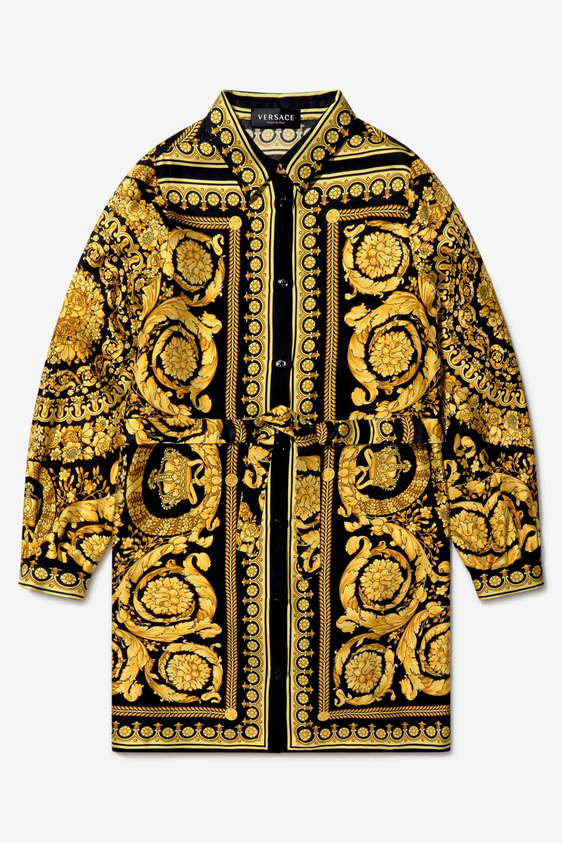 Versace Girls Barock-Print Shirtkleid