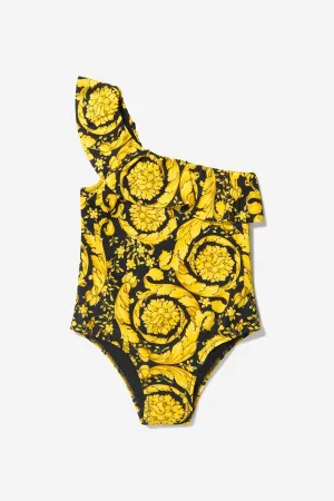 Versace Girls Barock-Print Badeanzug