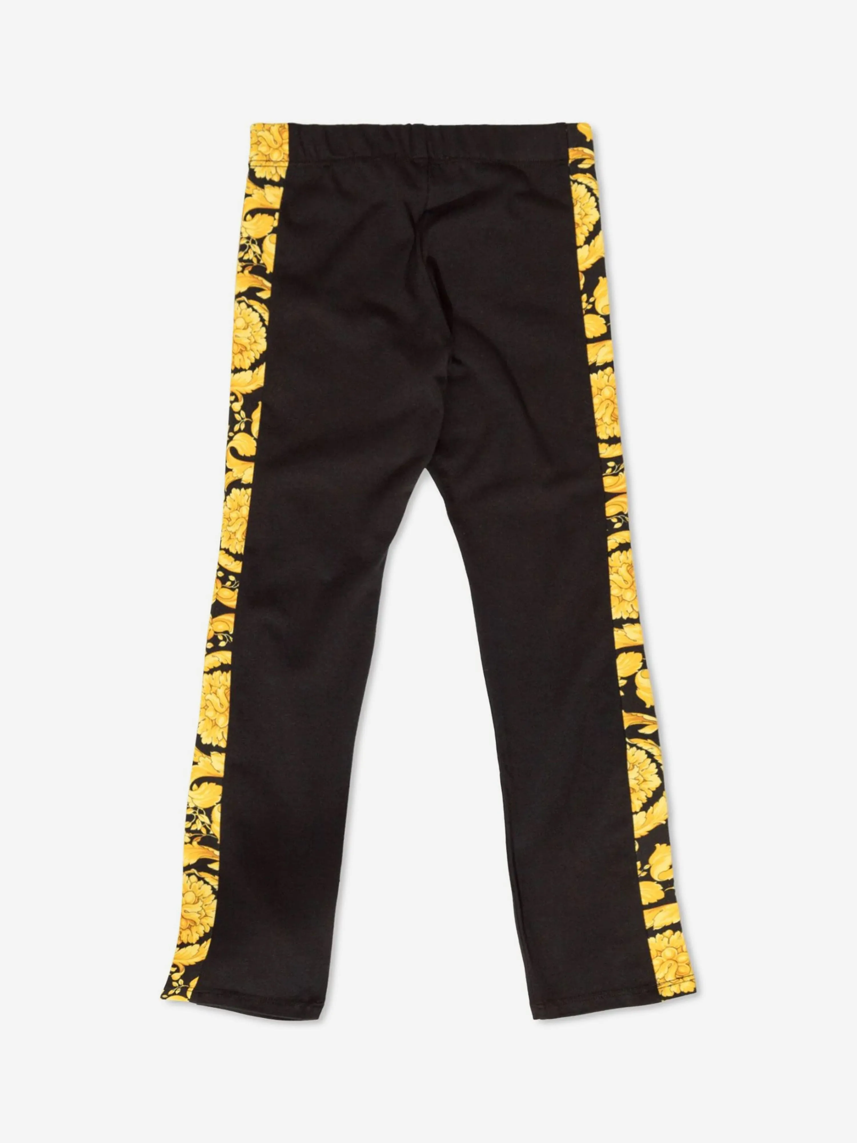Versace Girls Logo Leggings in Schwarz