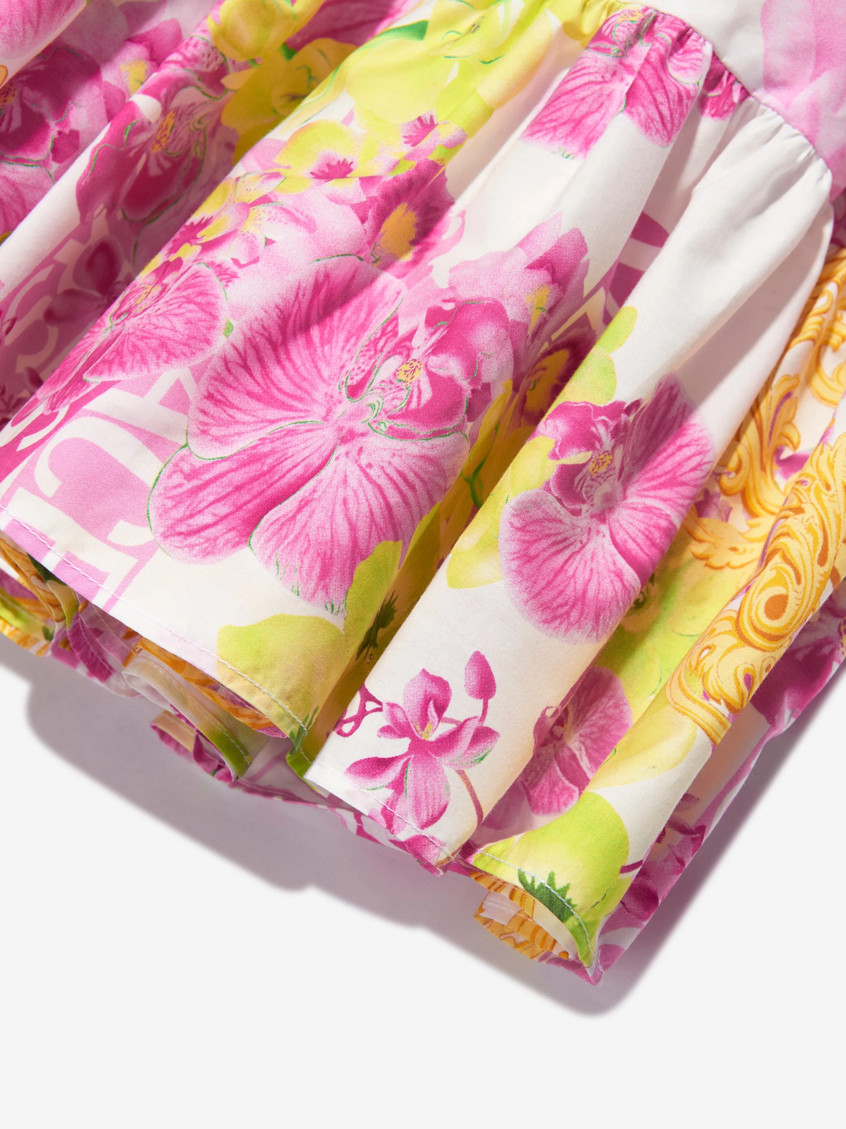 Versace Girls Orchid Logo Rock in Weiß