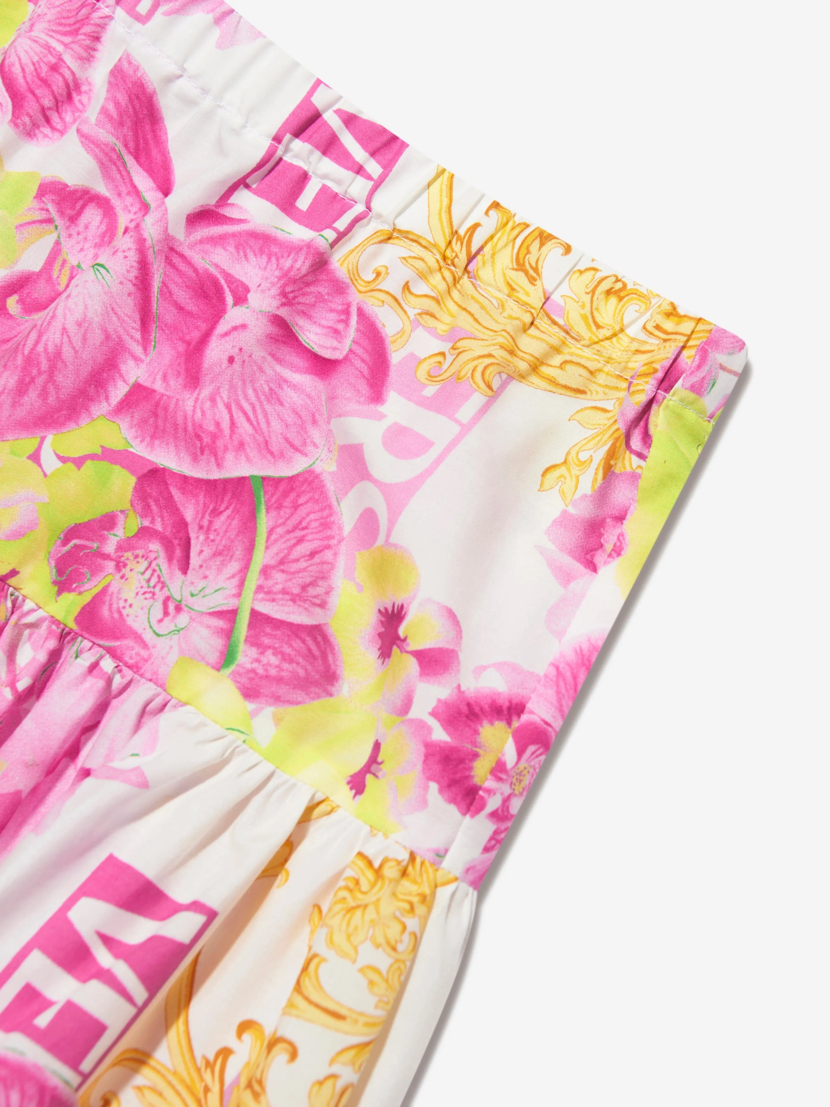 Versace Girls Orchid Logo Rock in Weiß