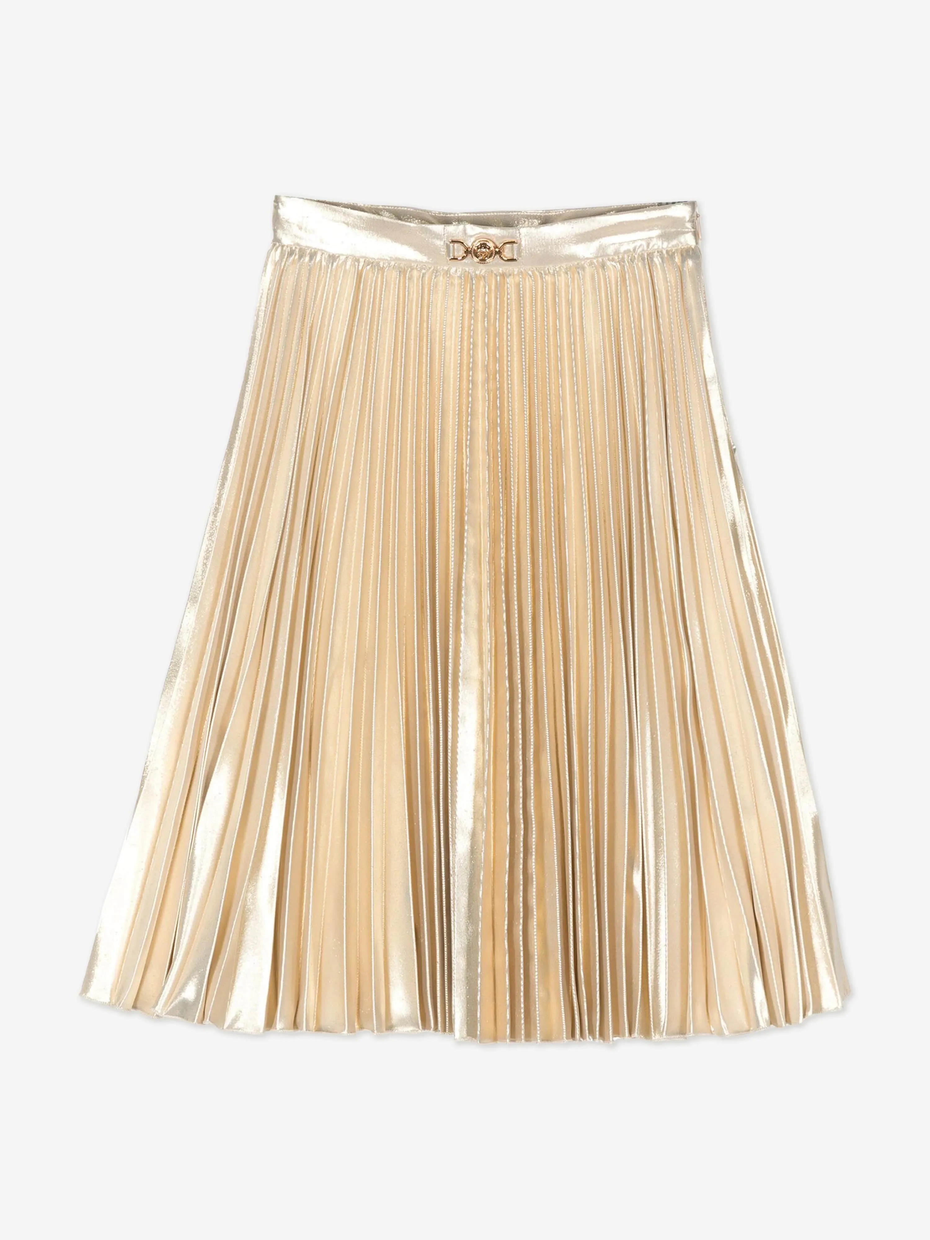 Versace Girls Plisseerock in Gold