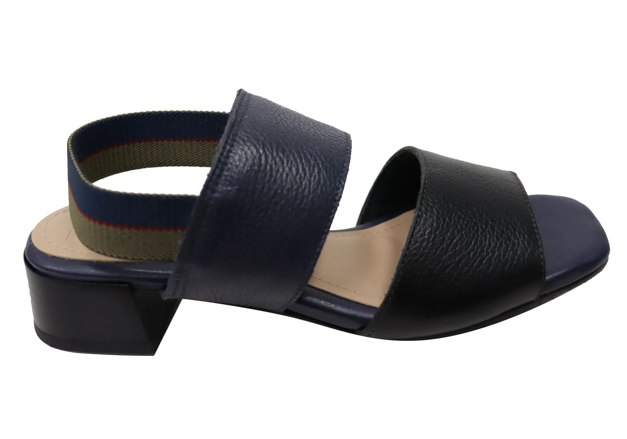 Via Paula Verity Damen Brasilianische Bequeme Leder Sandalen mit Niedrigem Absatz Via Paula Schuhe