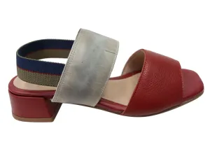 Via Paula Verity Damen Brasilianische Bequeme Leder Sandalen mit Niedrigem Absatz Via Paula Schuhe