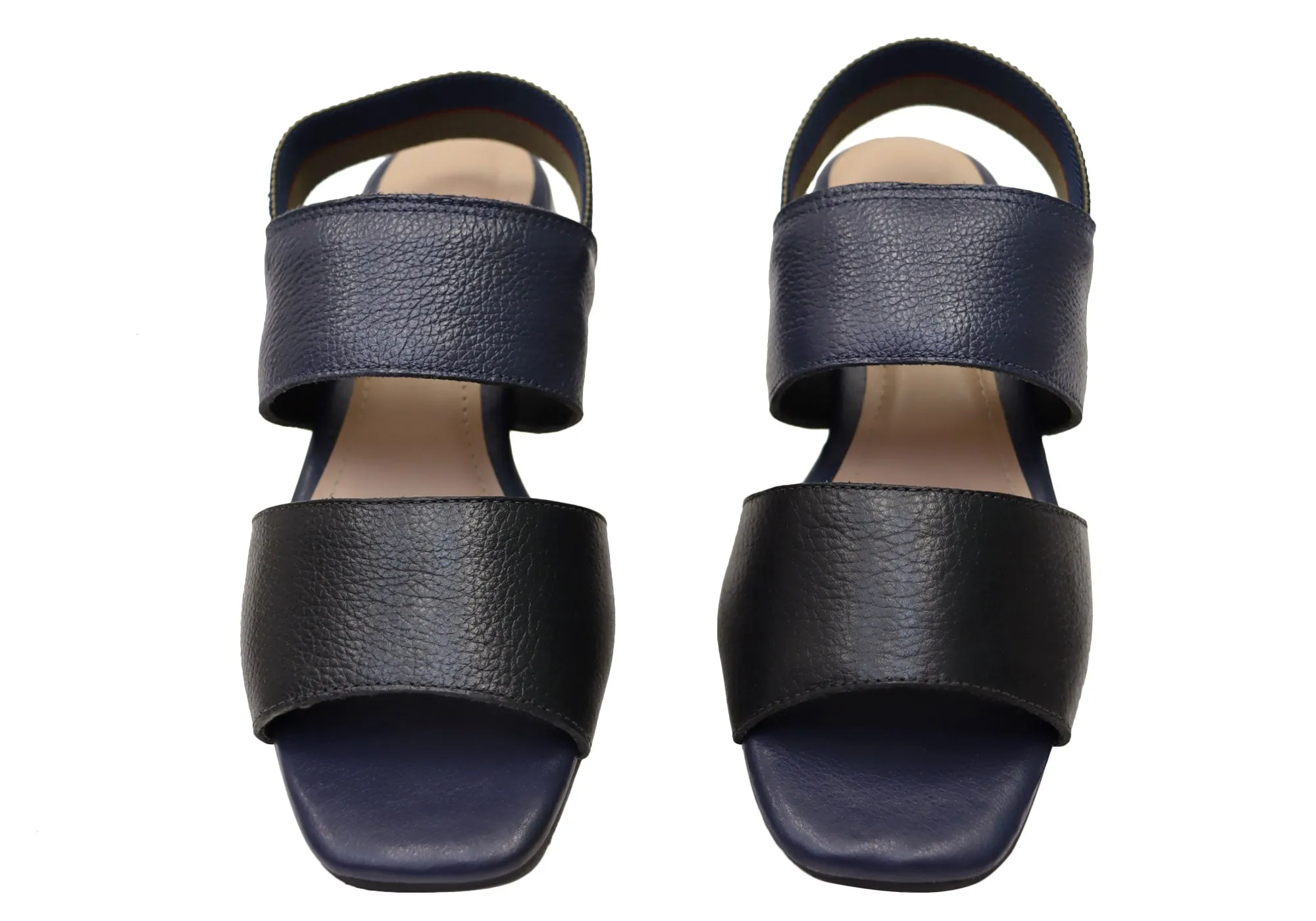 Via Paula Verity Damen Brasilianische Bequeme Leder Sandalen mit Niedrigem Absatz Via Paula Schuhe