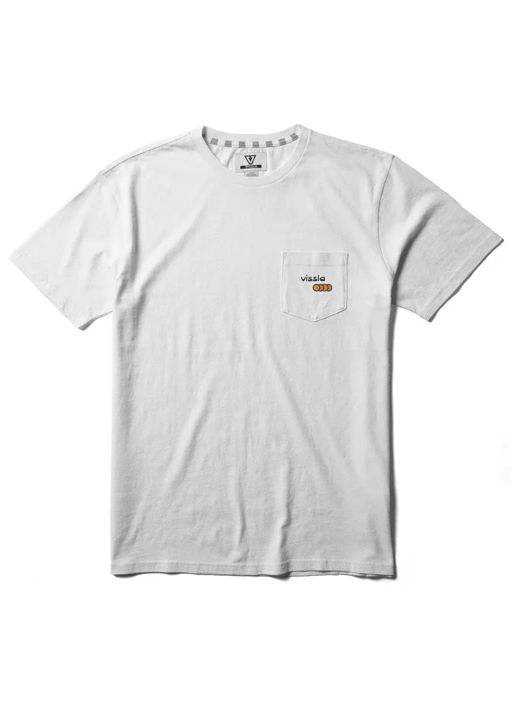 Vissla Calypso Kurzarm-T-Shirt mit Tasche - Weiß