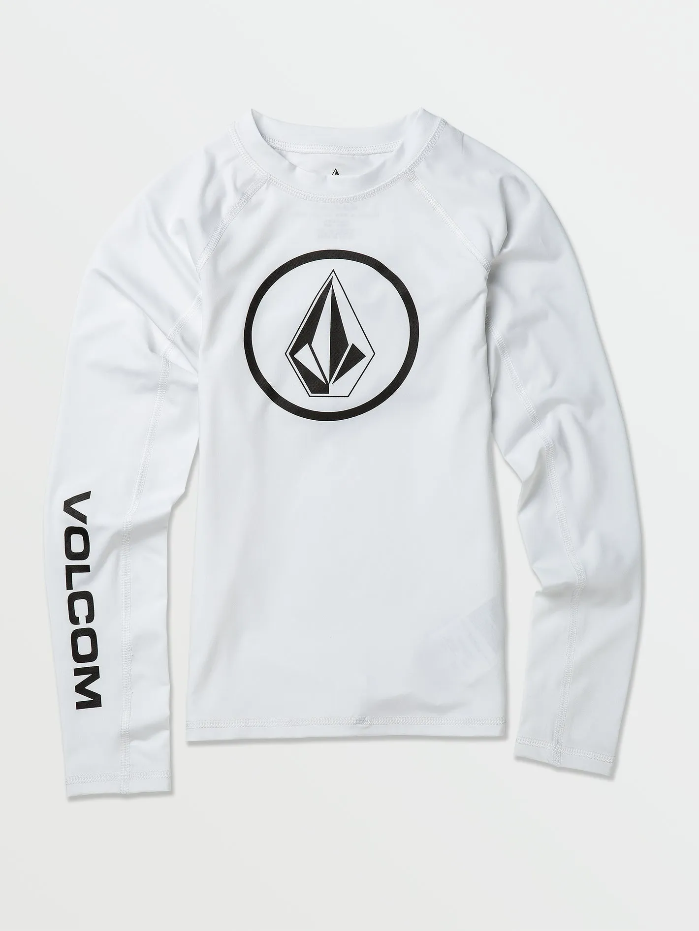 Volcom Lido Langarm-Rashguard für Jungen (Alter 8-14) Weiß Volcom