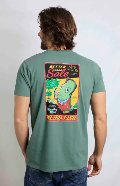 Seltsamer Fisch namens Sole Tee Grün