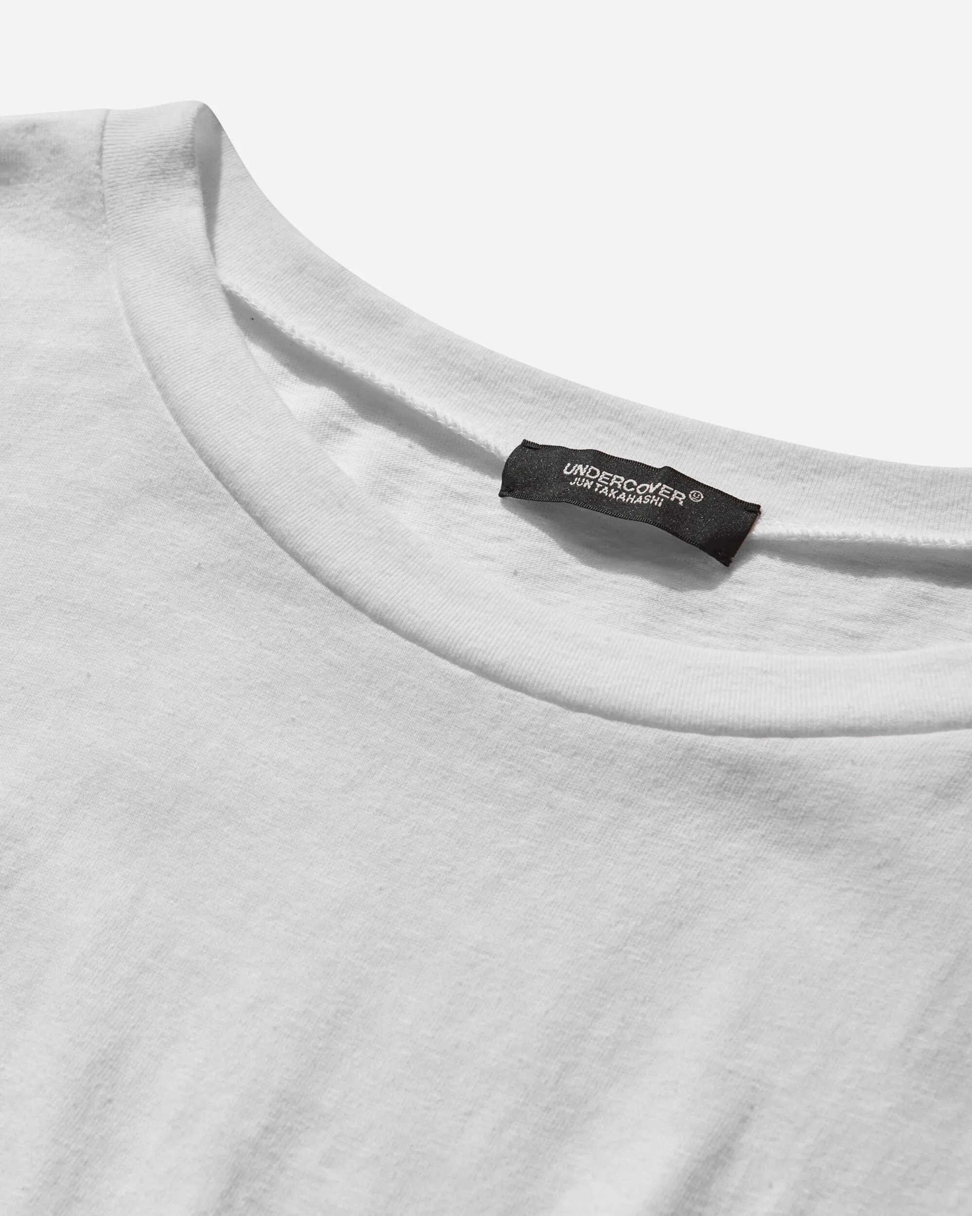 Damen T-Shirt mit Gürtel und weiten Ärmeln in Weiß